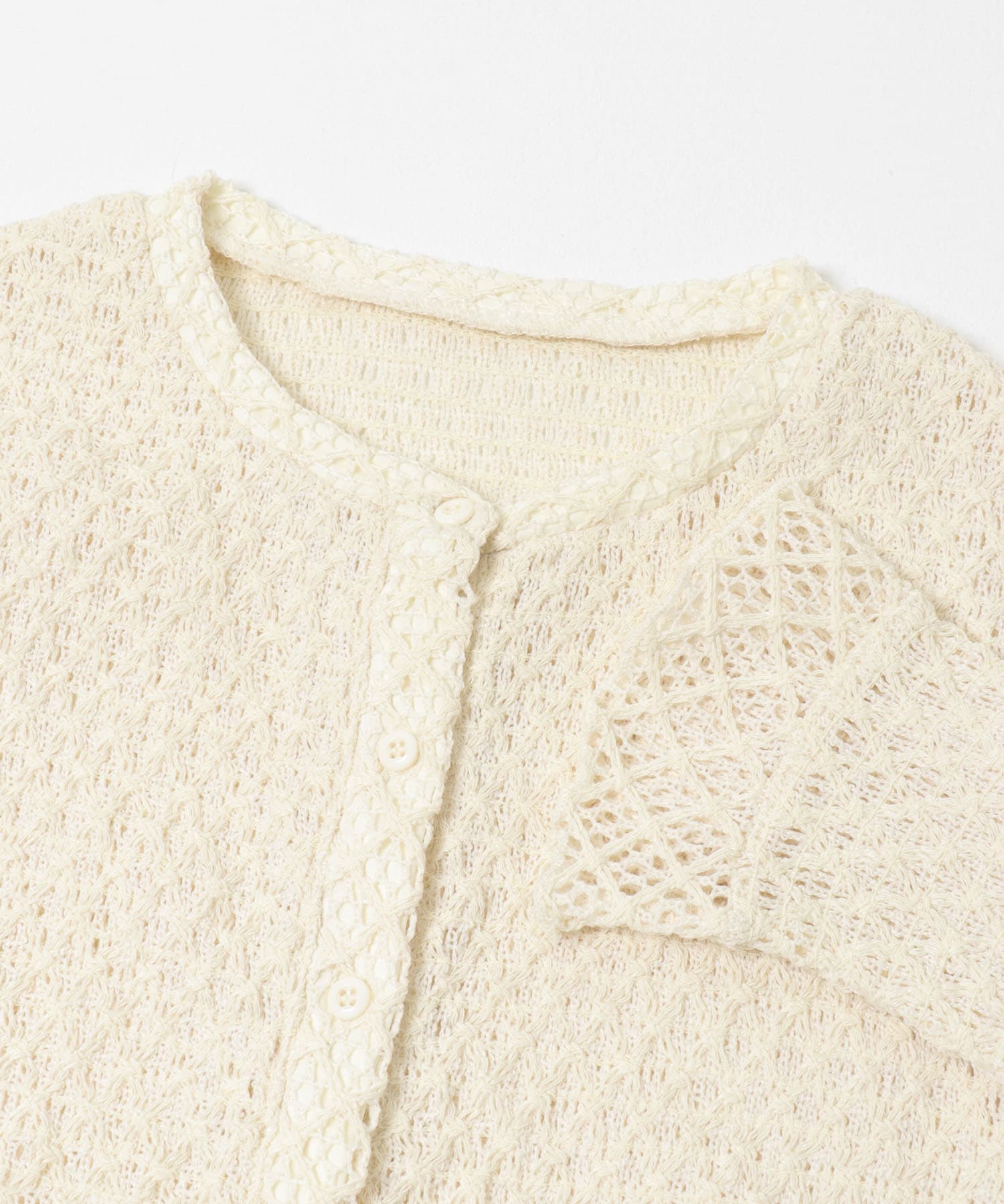 レースシャーリングフリルカットソー エクリュ Free