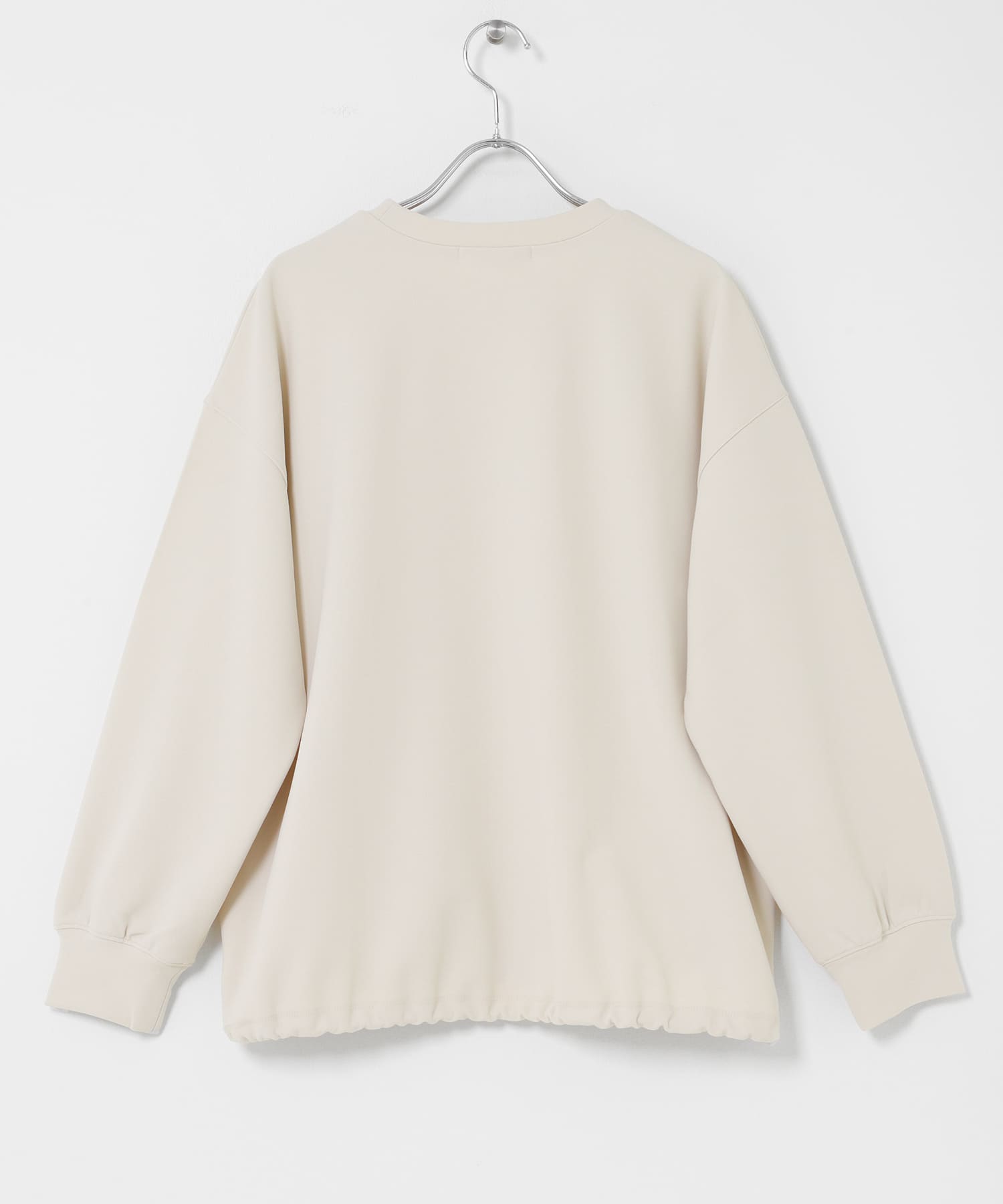 カットジョーゼットドロストプルオーバー グレージュ Free