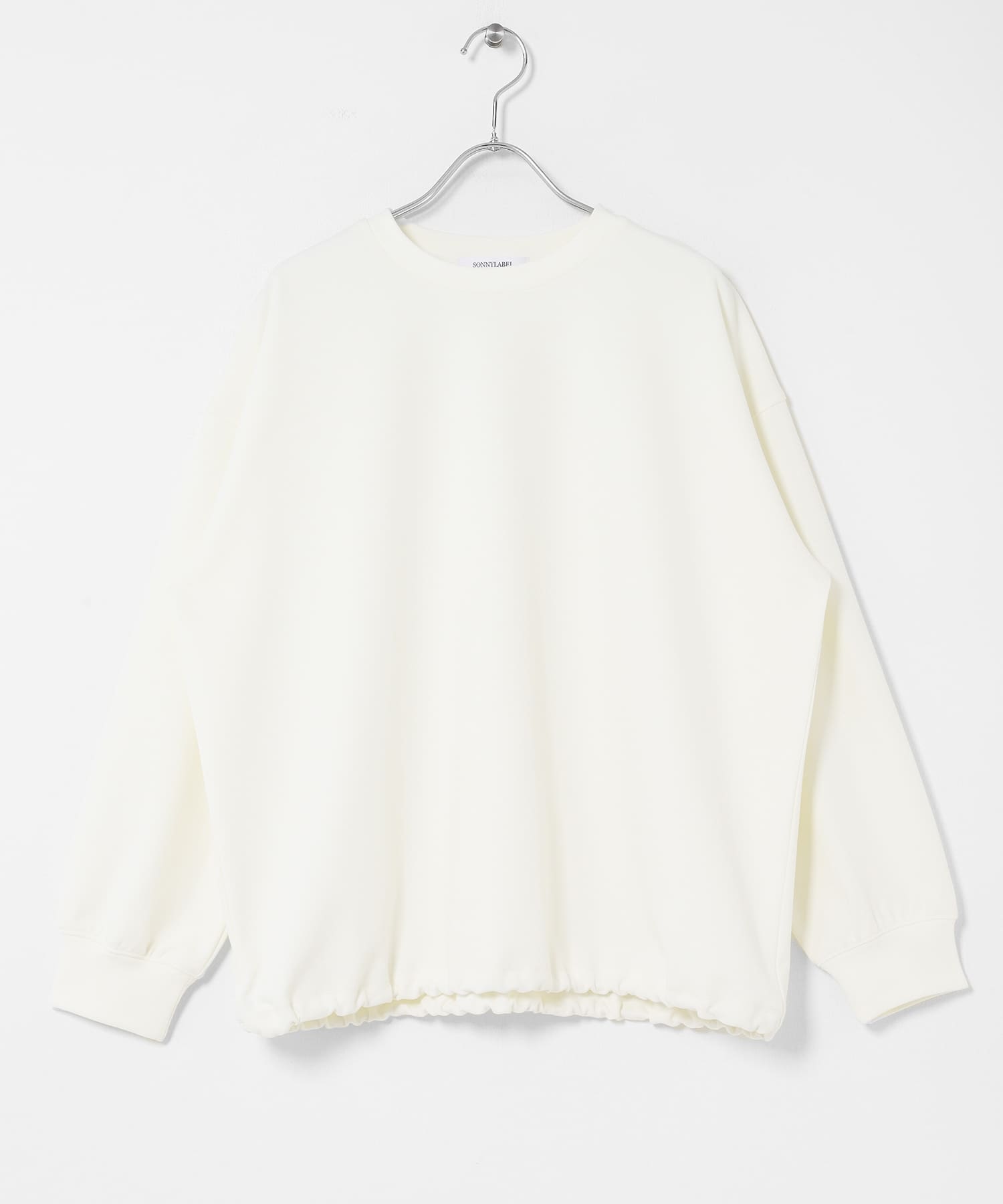 カットジョーゼットドロストプルオーバー ホワイト Free