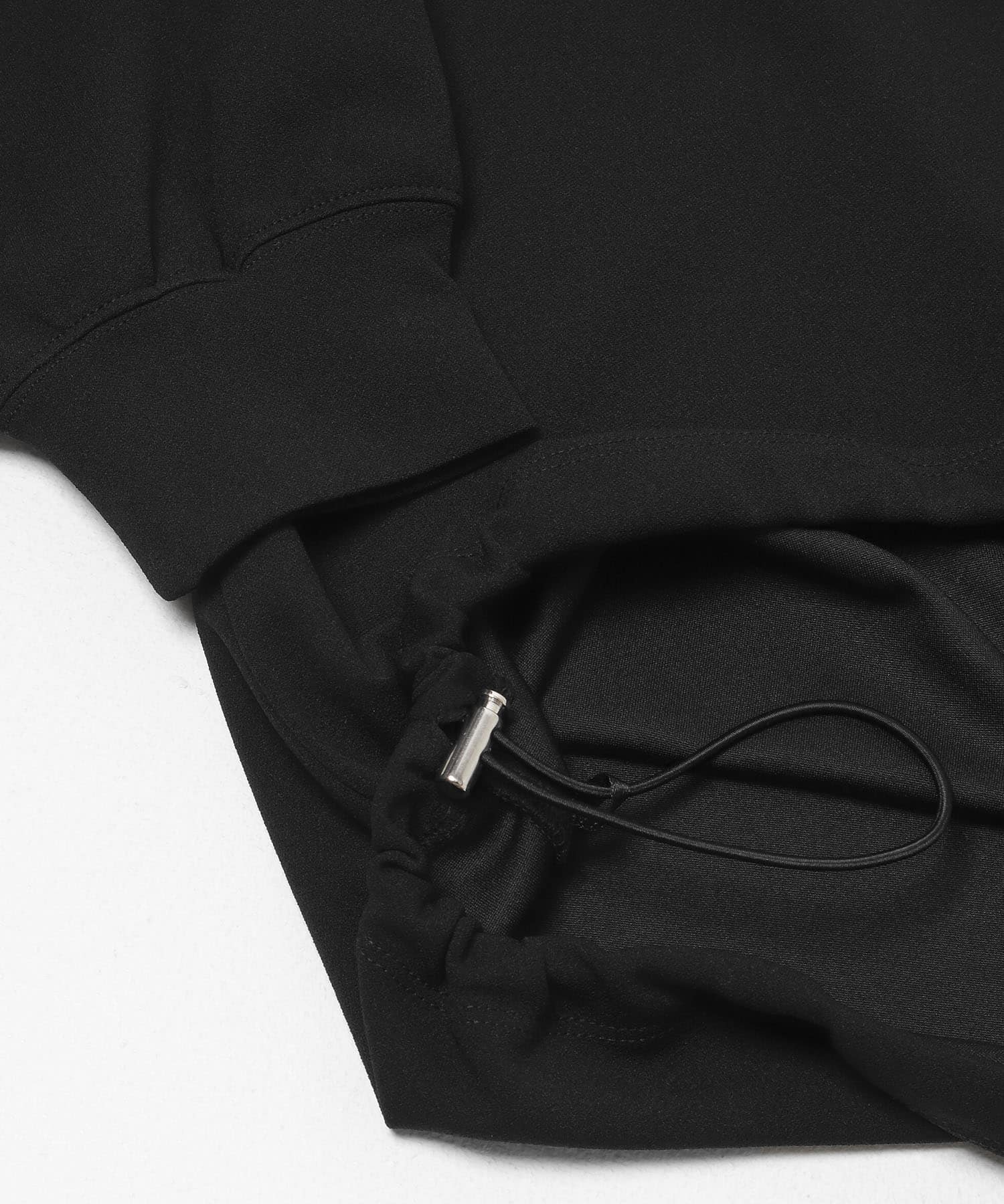 カットジョーゼットドロストプルオーバー ブラック Free