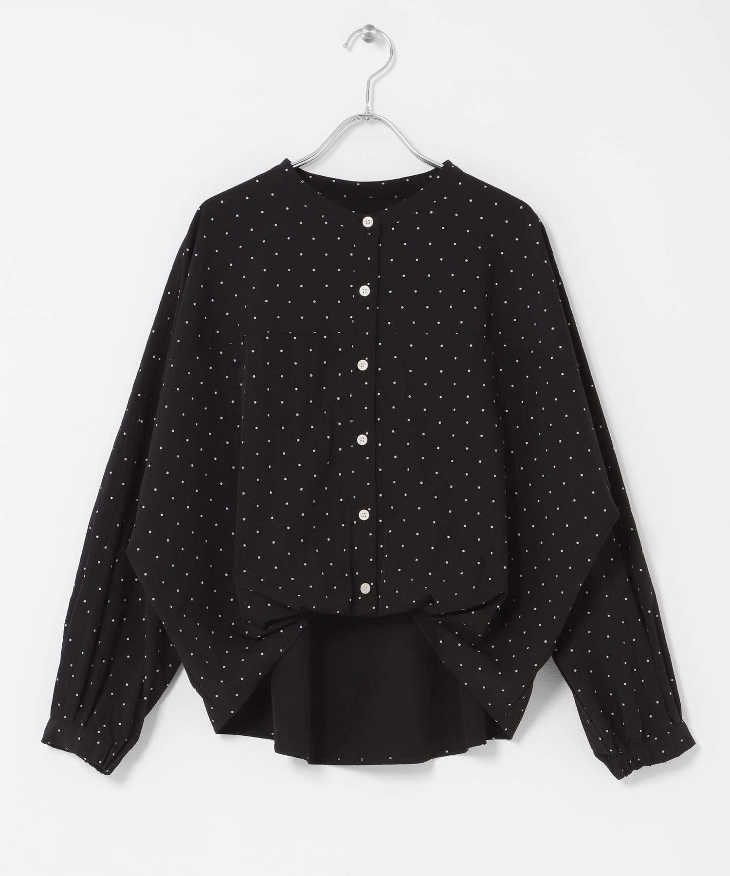 『WEB限定』フロントタックバンドカラーシャツ DOT Free