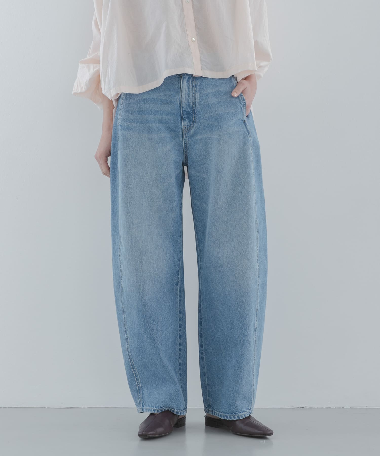 シームデザインバレルデニム