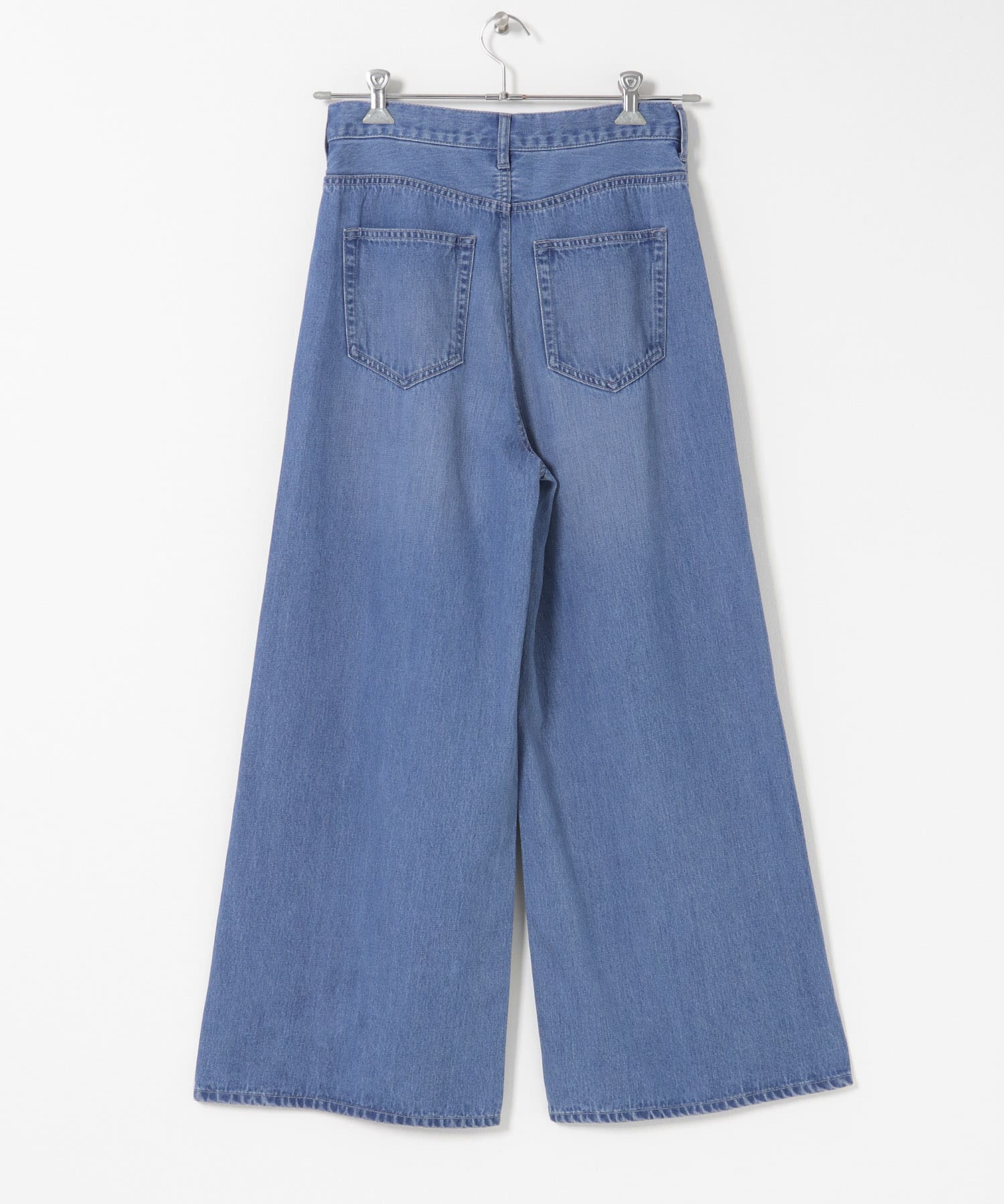 リヨセルコットンドロストワイドデニム インディゴ 34