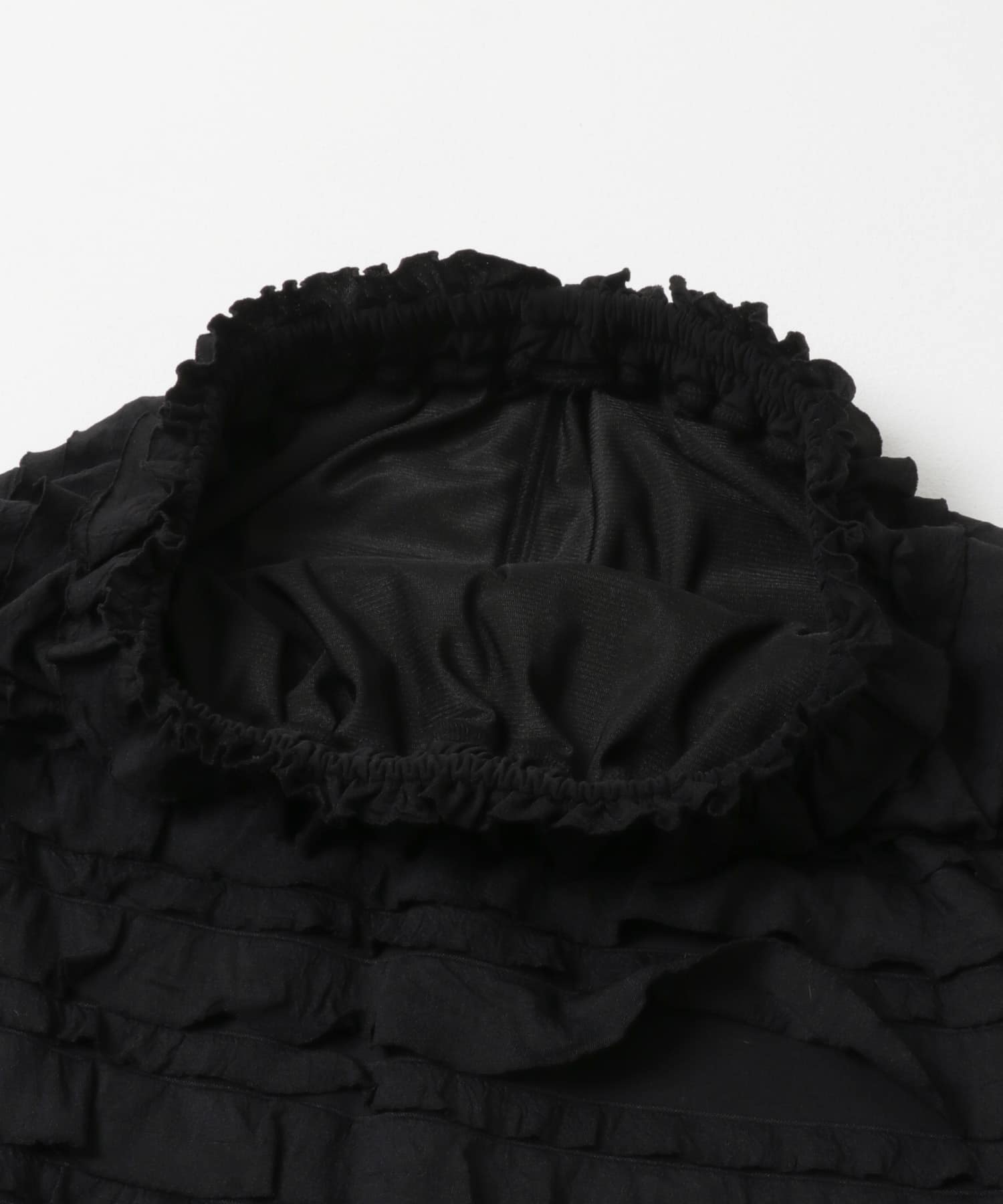『WEB限定』カットフリルナロースカート ブラック S