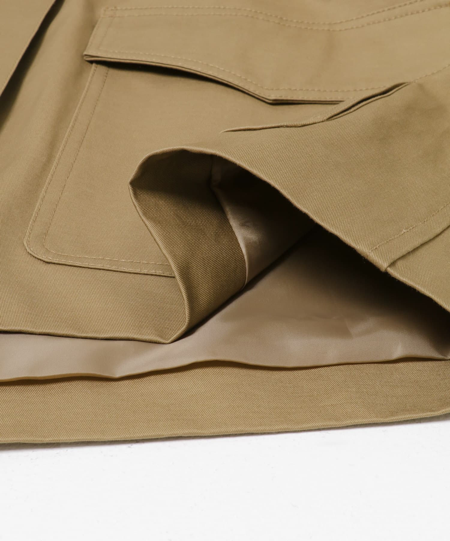 異素材衿ショートジャケット ベージュ Free