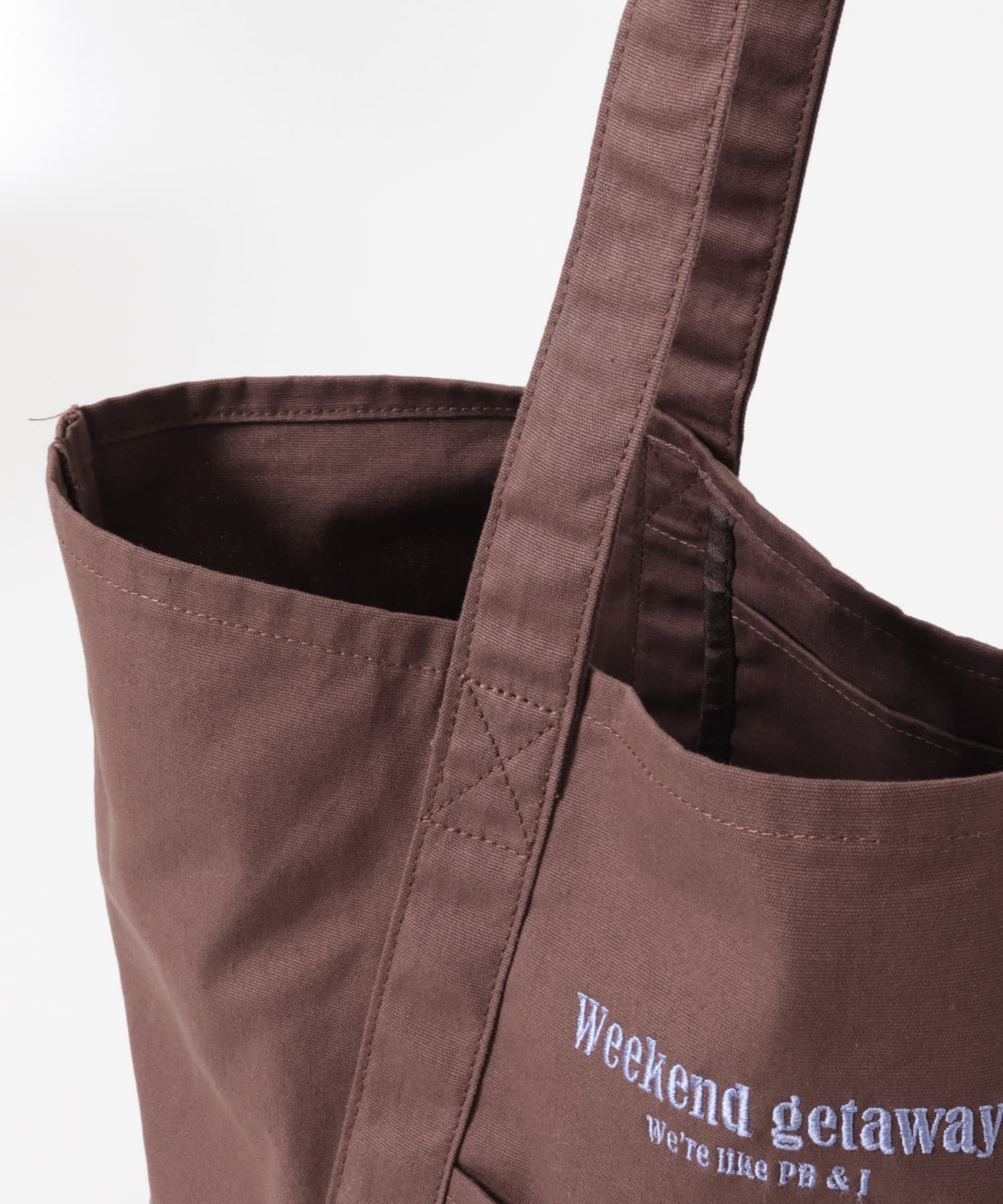 WEEKEND GETAWAY TOTEBAG レッドブラウン One