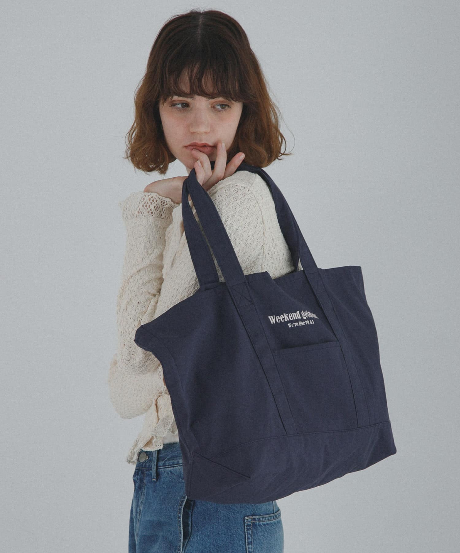 WEEKEND GETAWAY TOTEBAG ネイビー One