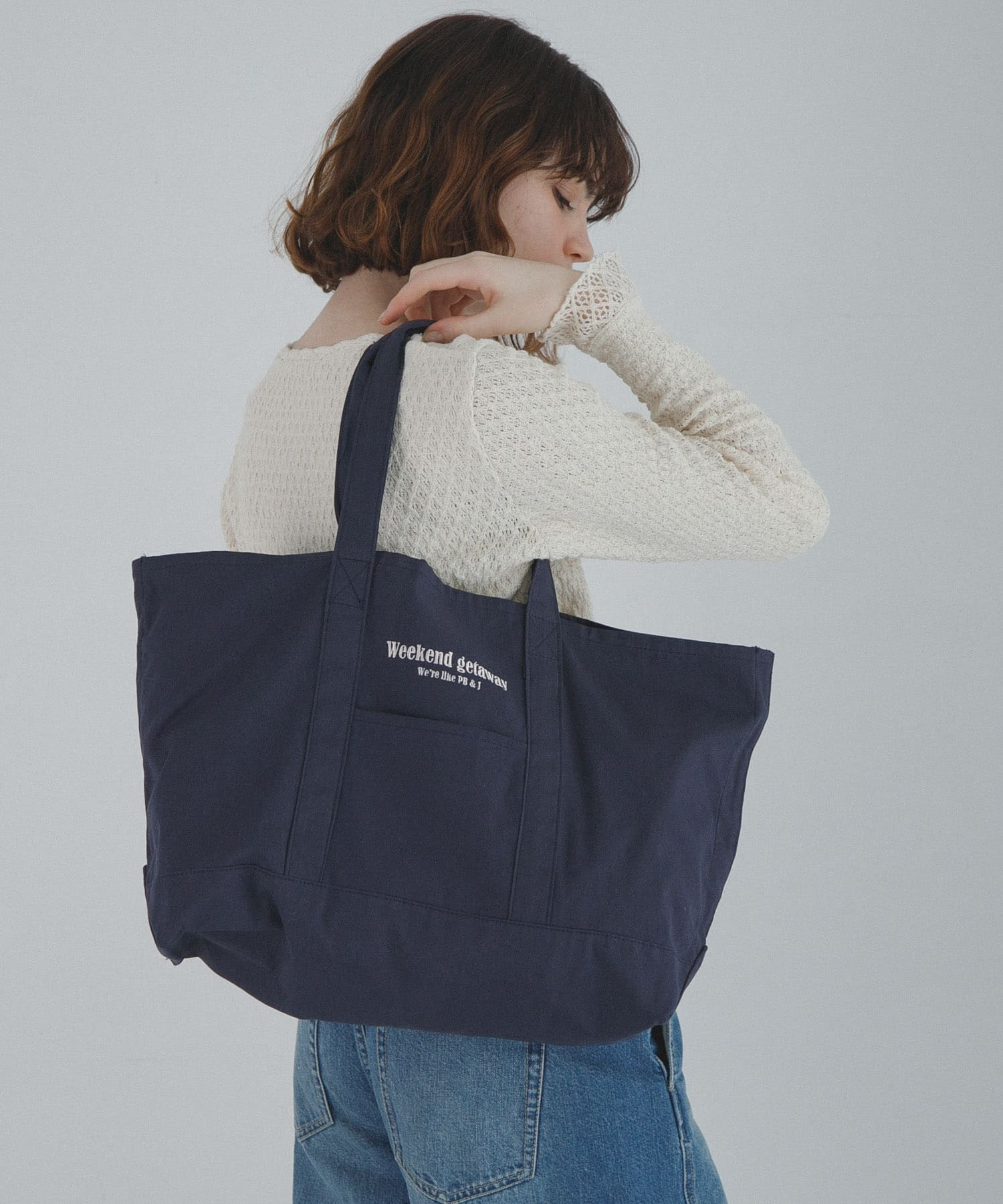 WEEKEND GETAWAY TOTEBAG ネイビー One