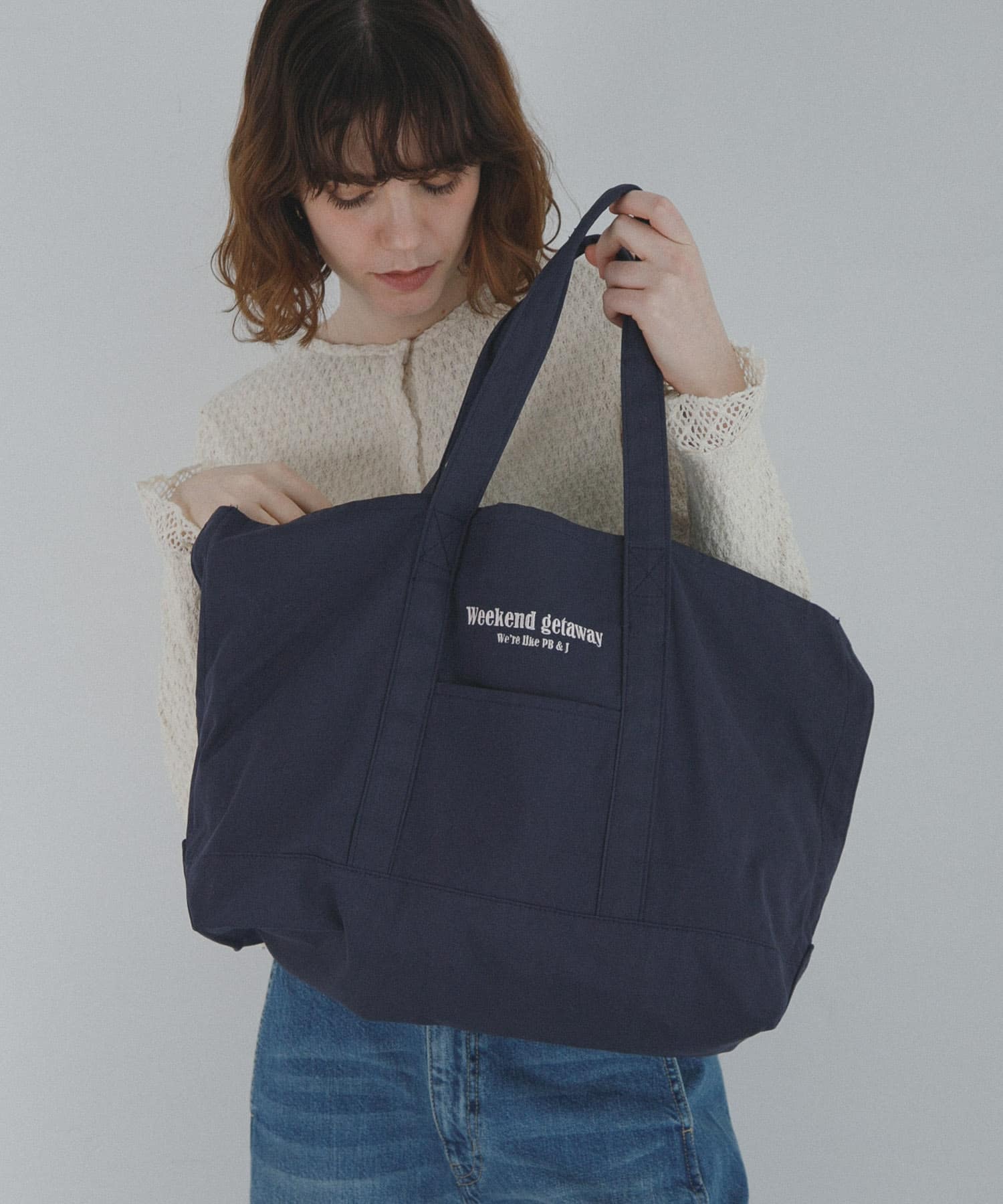 WEEKEND GETAWAY TOTEBAG ネイビー One