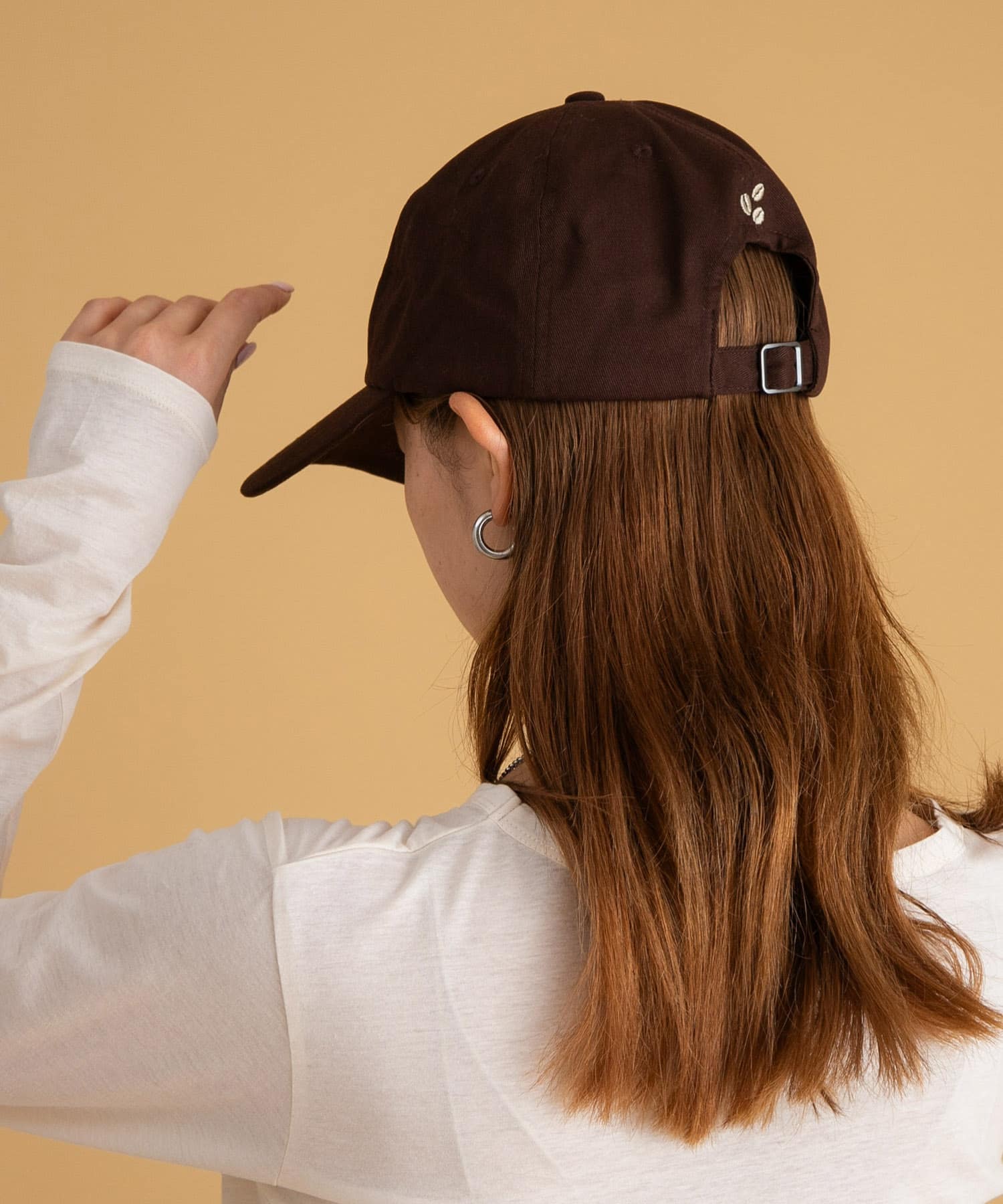 エンブロイダリーロゴキャップ ブラウン One