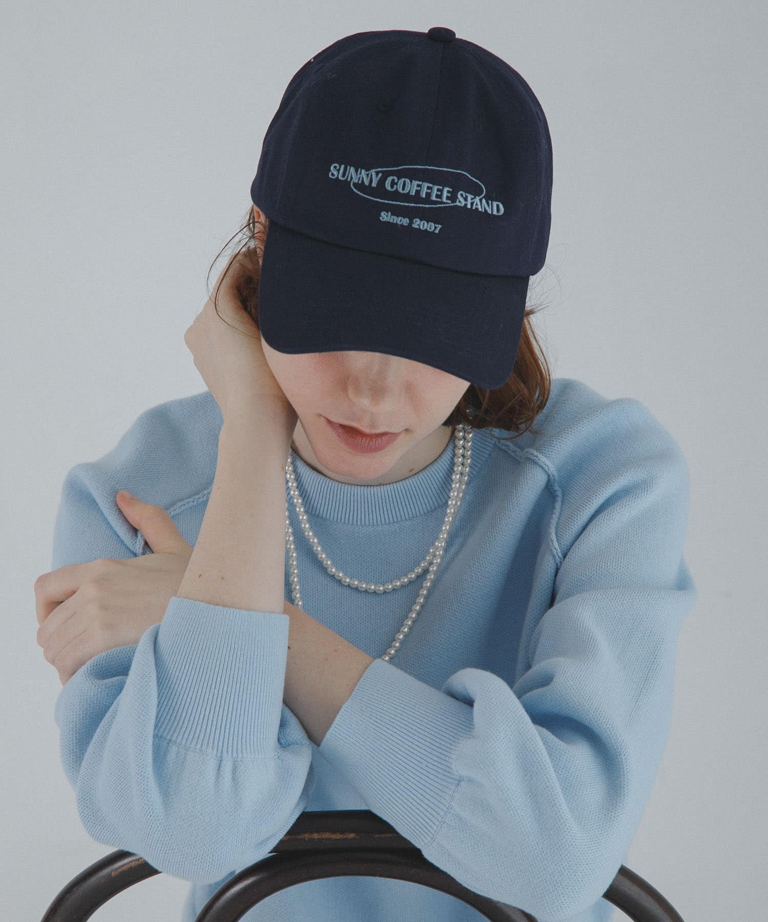 エンブロイダリーロゴキャップ ネイビー One