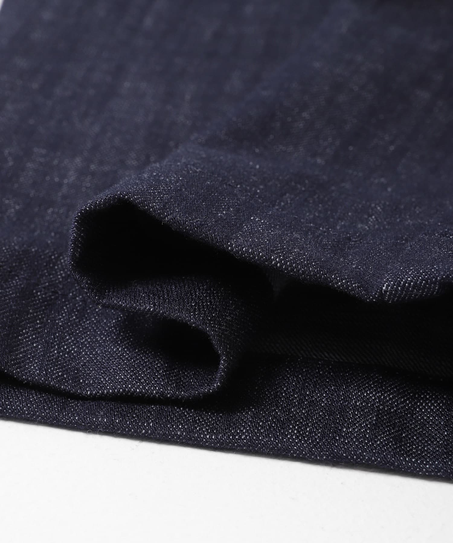 デニムライクイージーワイドパンツ ブルー S