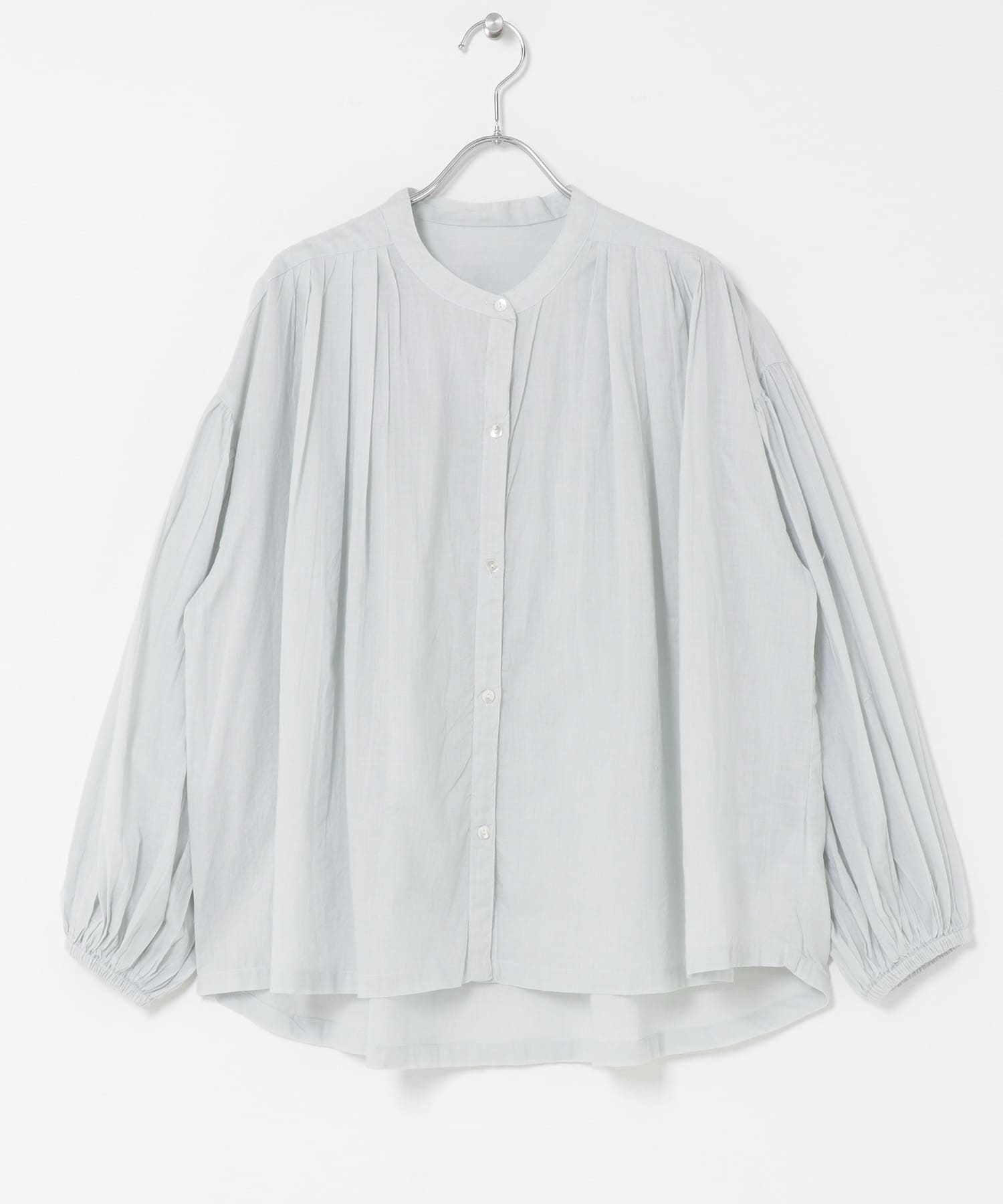 エアリーコットンタックボリュームブラウス ミント Free