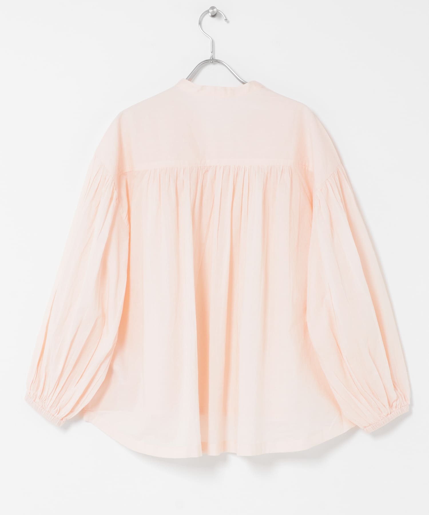 エアリーコットンタックボリュームブラウス ピンク Free