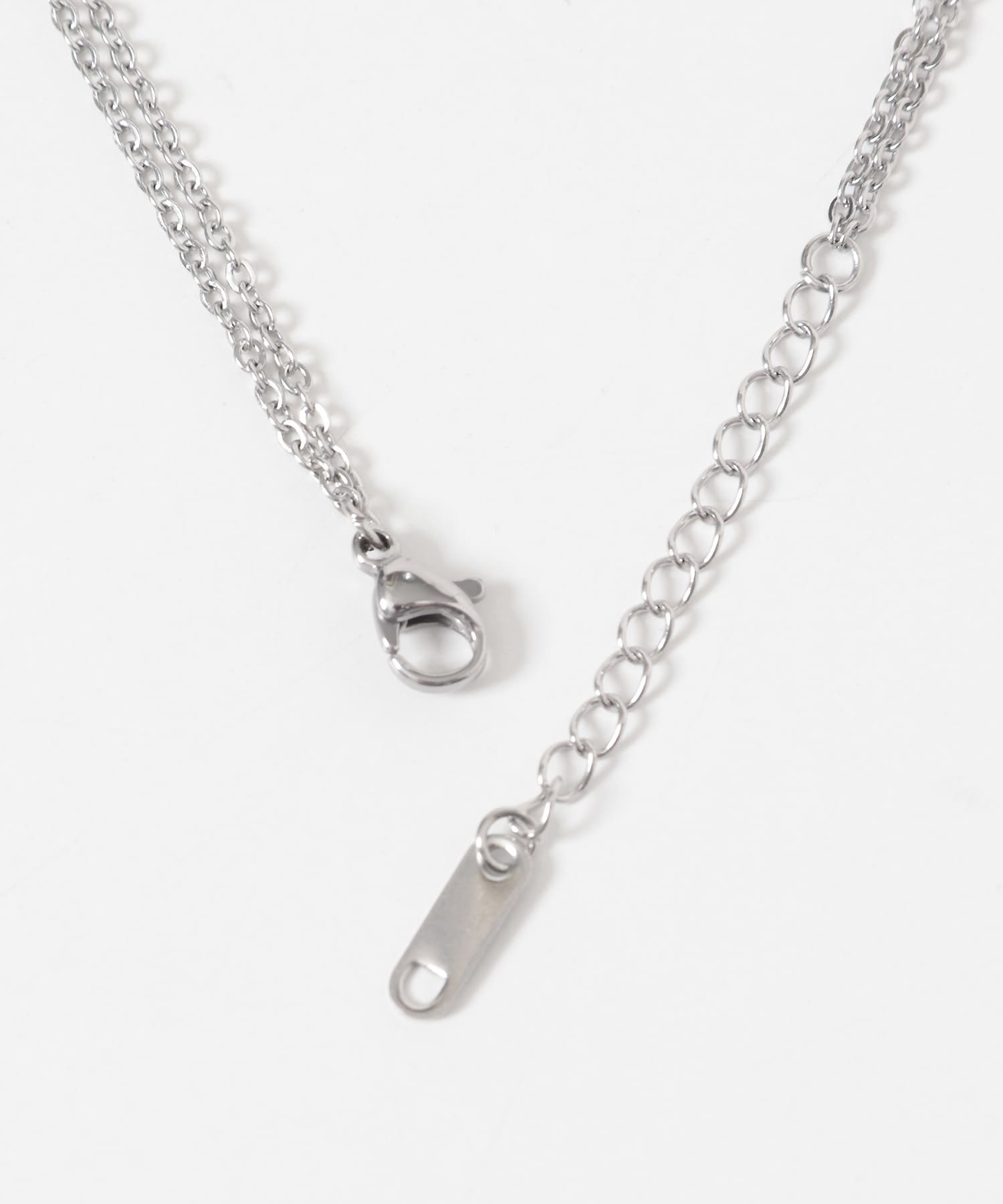 ステンレスボーントップネックレス(One シルバー): アクセサリー