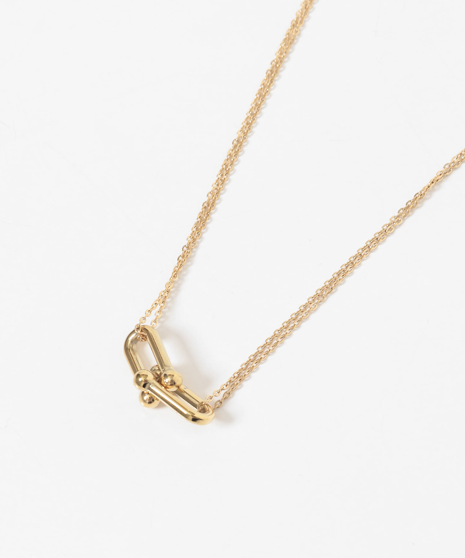 ステンレスボーントップネックレス(One シルバー): アクセサリー