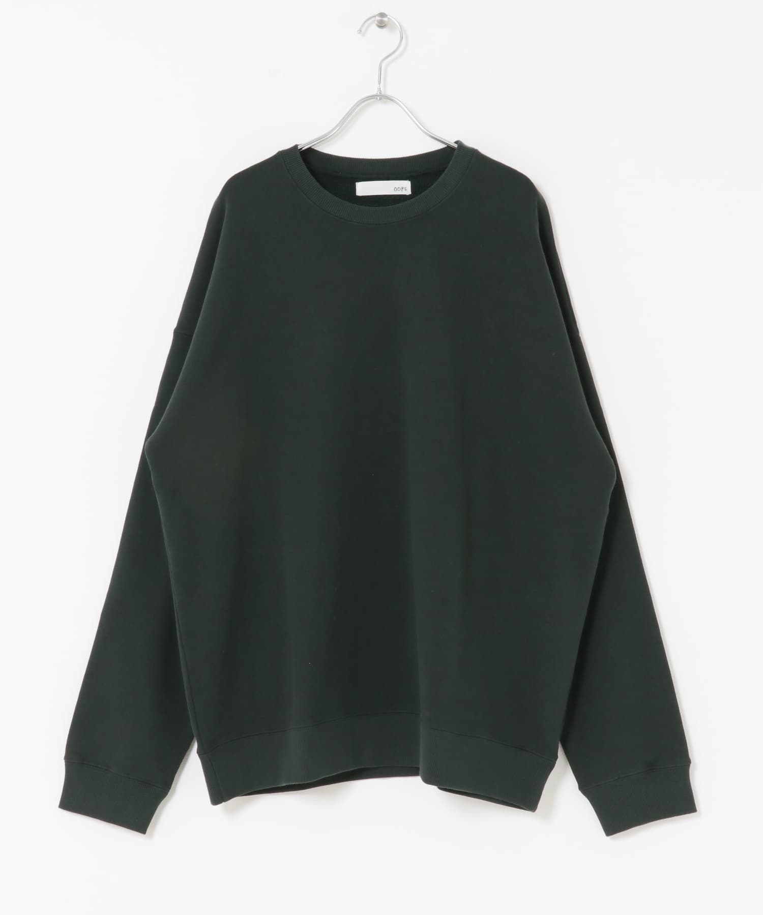 OOPS　裏起毛バックロゴスウェット GREEN M