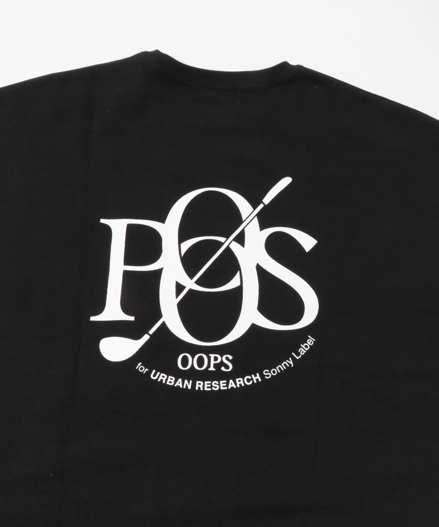 OOPS　裏起毛バックロゴスウェット BLACK M