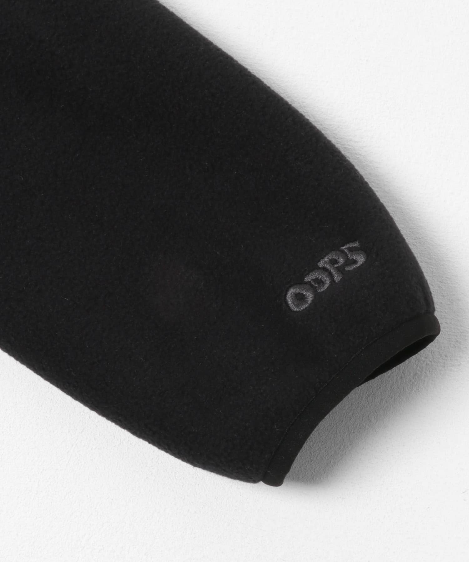 OOPS　リサイクルマイクロフリースハーフジップ BLACK M