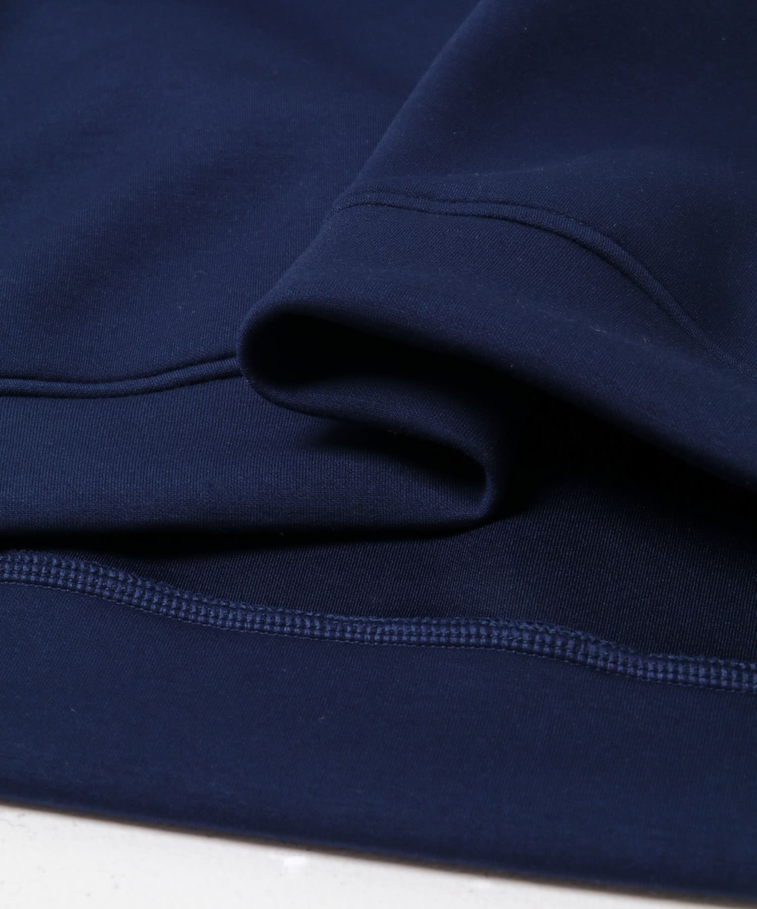 カレッジプリントダンボールパーカー ネイビー M