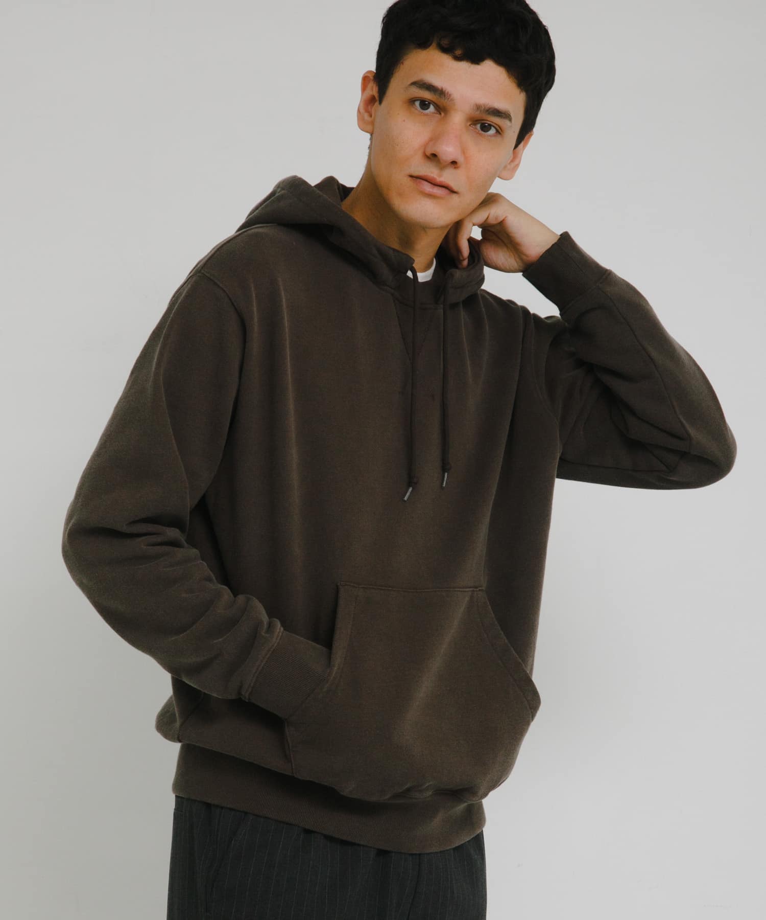 ヴィンテージライク後付フードパーカー