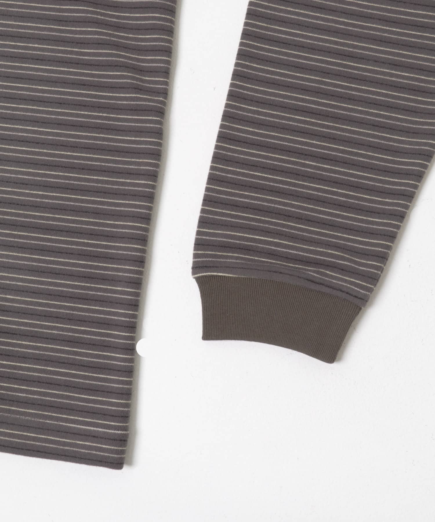 ふわもちストレッチロングスリーブTEE ボーダー M