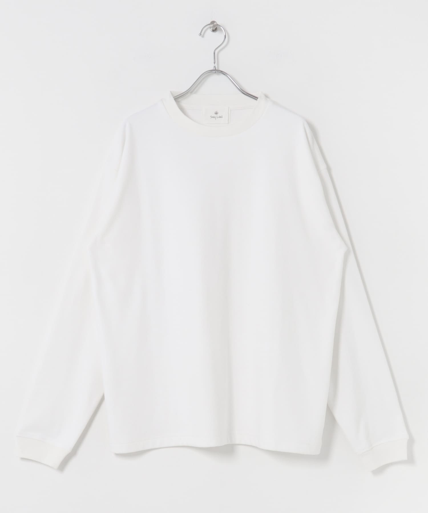 ふわもちストレッチロングスリーブTEE オフ M