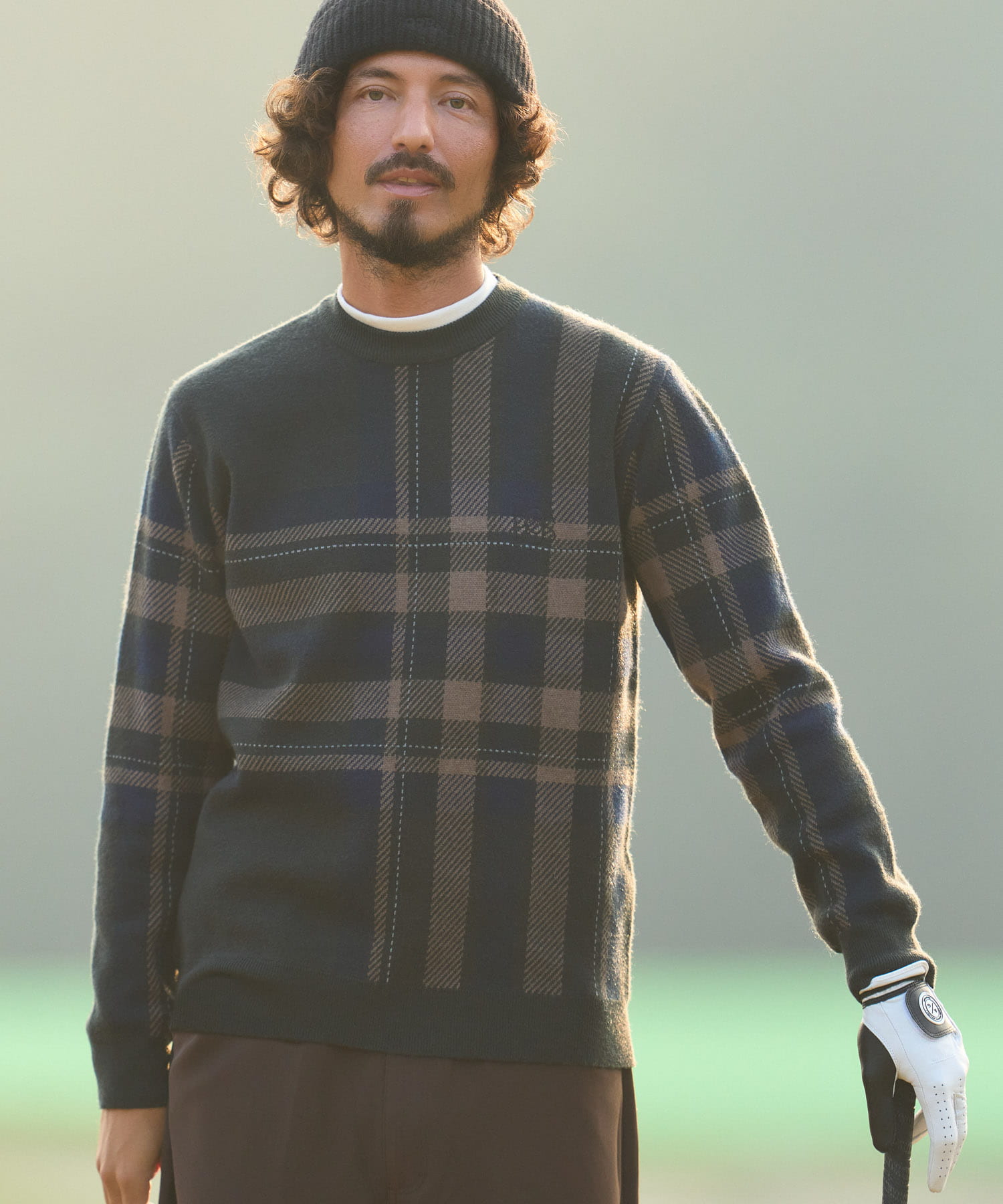 OOPS　ビッグチェックニット