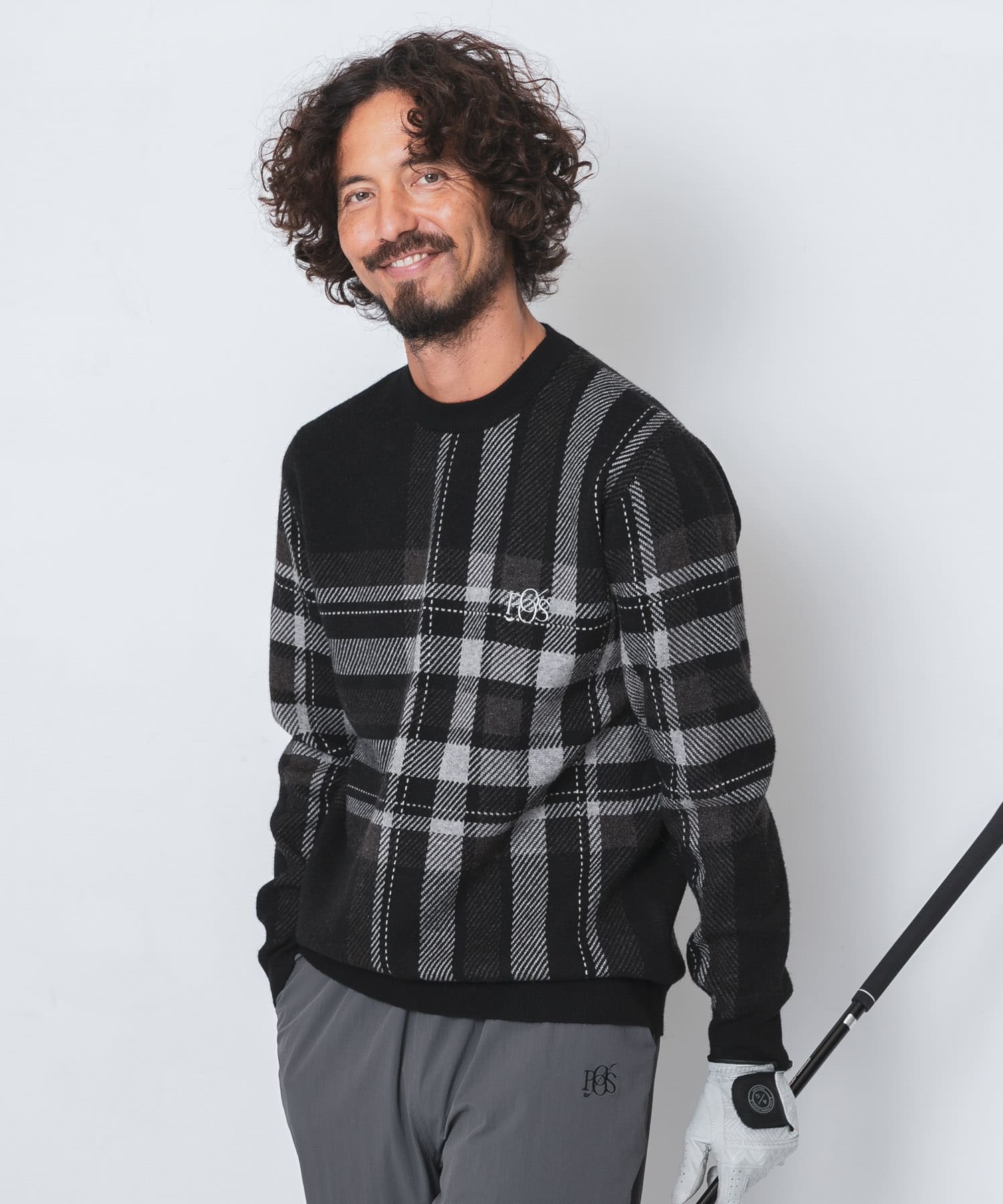 OOPS　ビッグチェックニット