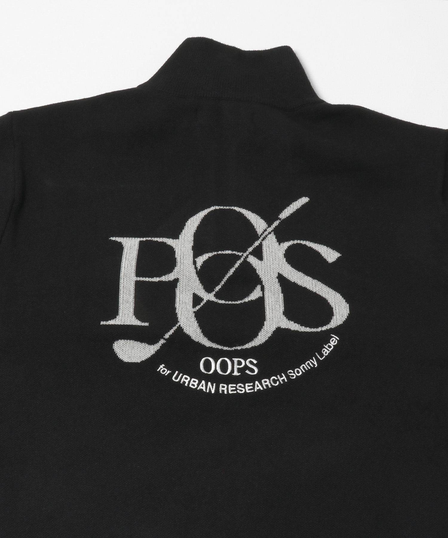 OOPS　バックBIGロゴニット BLACK M