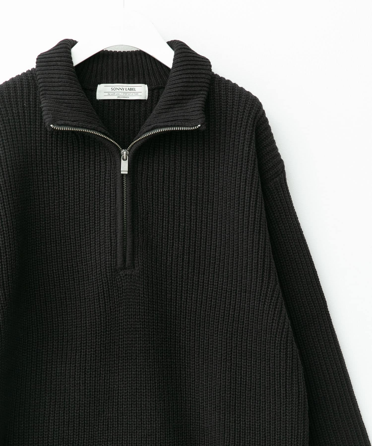 マルチサイズハーフジップニットプルオーバー