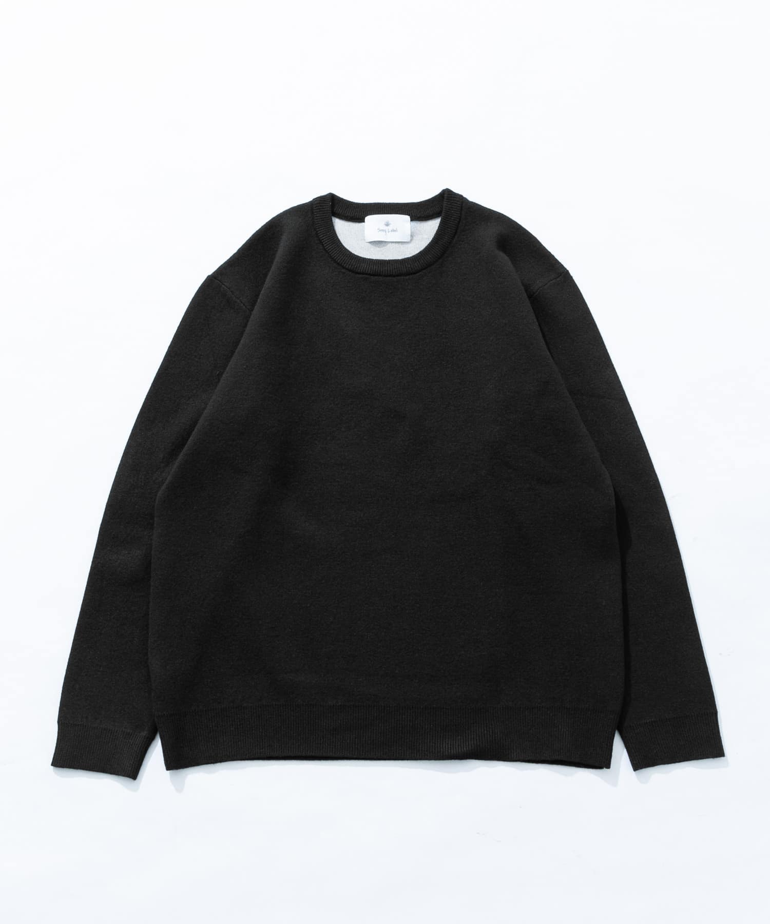 抗ピルウォッシャブルクルーネックニット