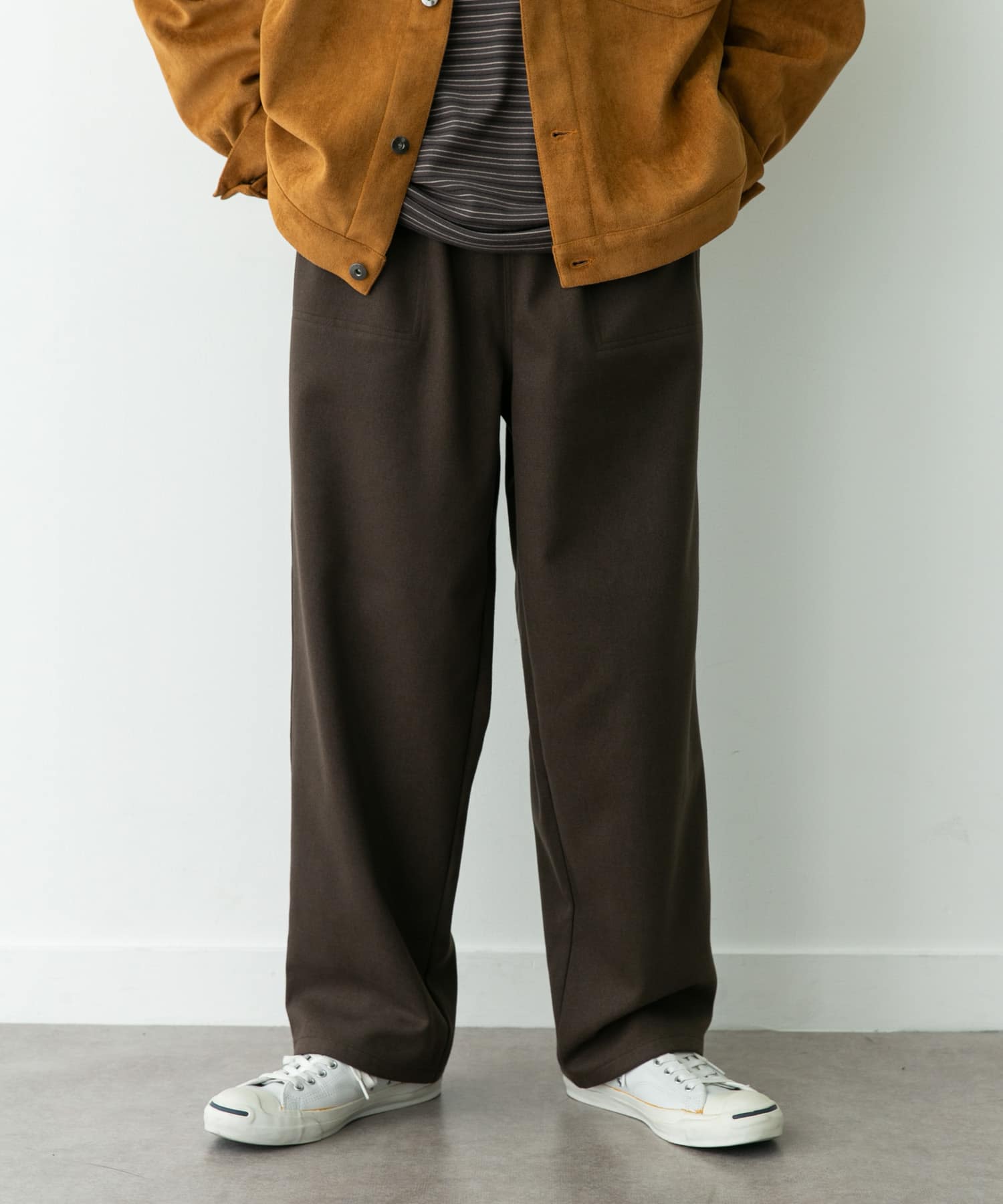 裏起毛ユーティリティイージーパンツ