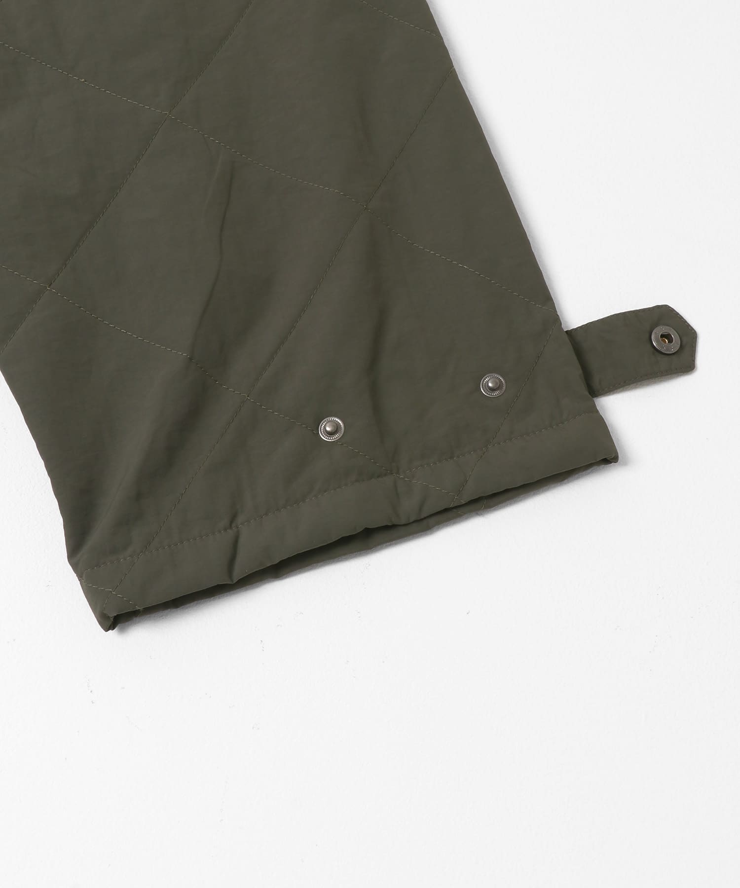 キルティング中綿イージーパンツ カーキ M