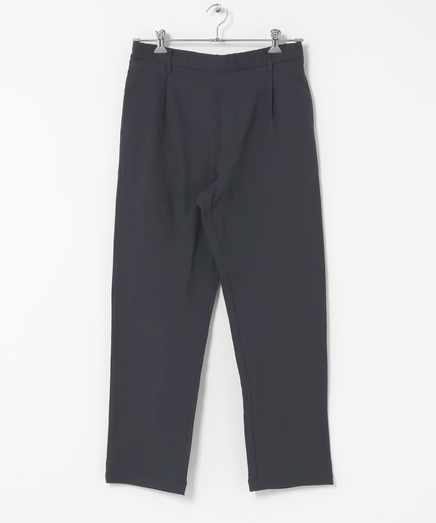 裏起毛スリムイージーテーパードパンツ チャコール S