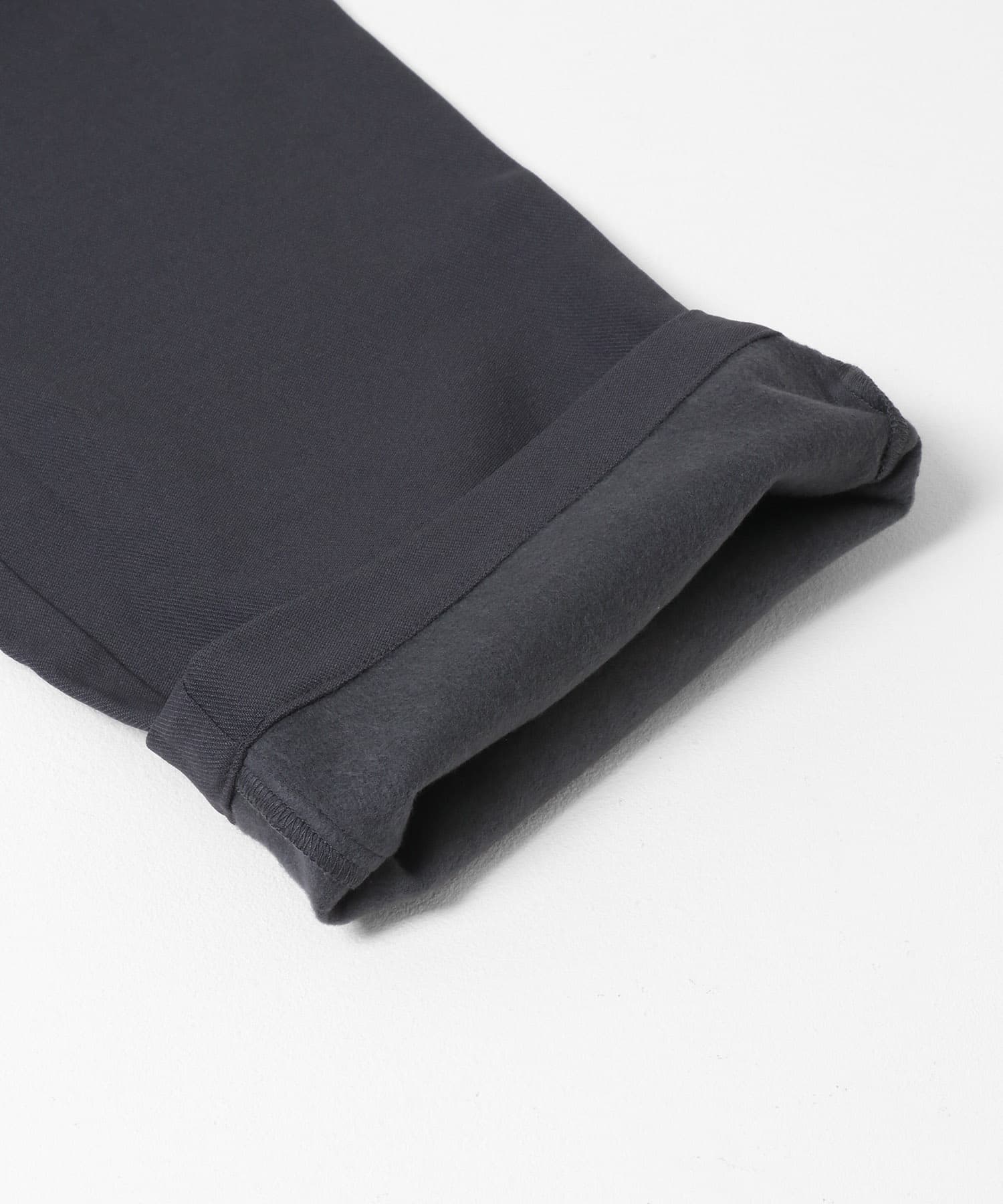 裏起毛スリムイージーテーパードパンツ チャコール S