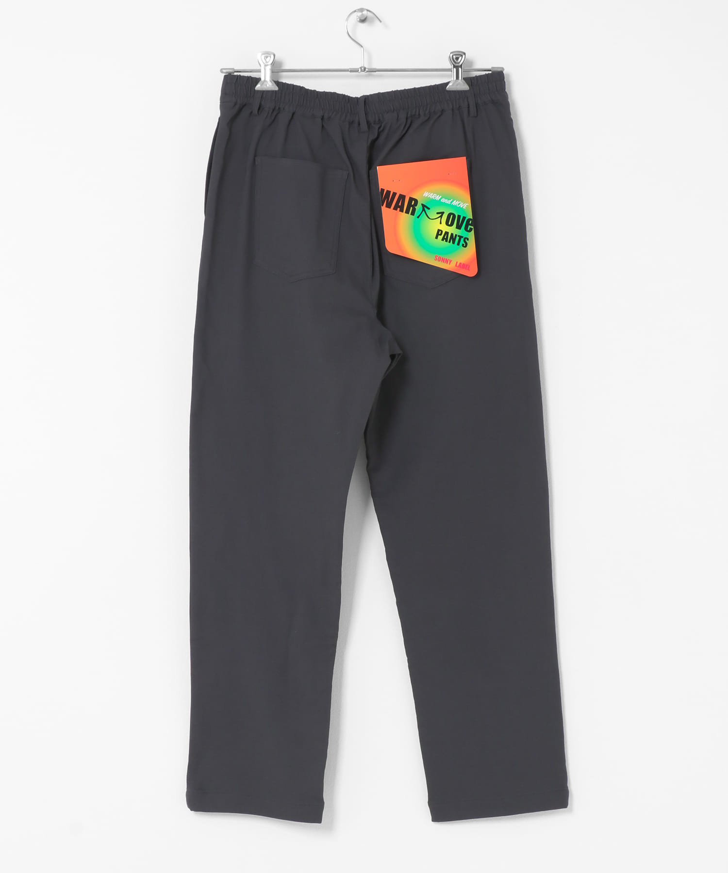 裏起毛スリムイージーテーパードパンツ チャコール S