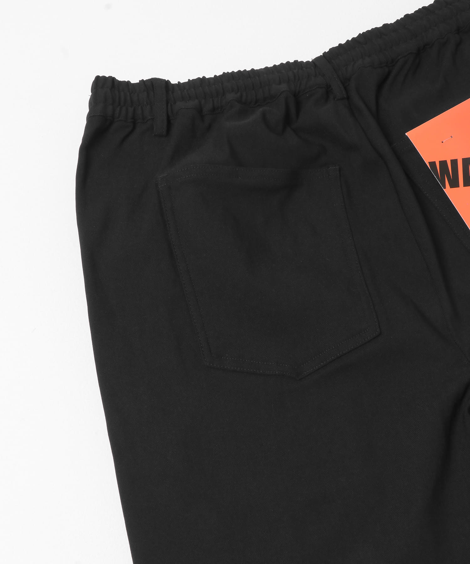 裏起毛スリムイージーテーパードパンツ ブラック S