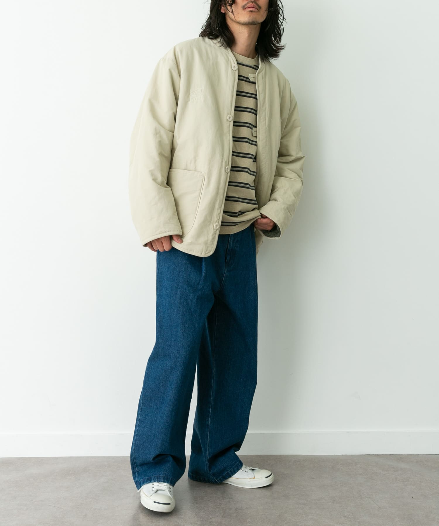 身長：180cm 体重：60kg サイズ：L