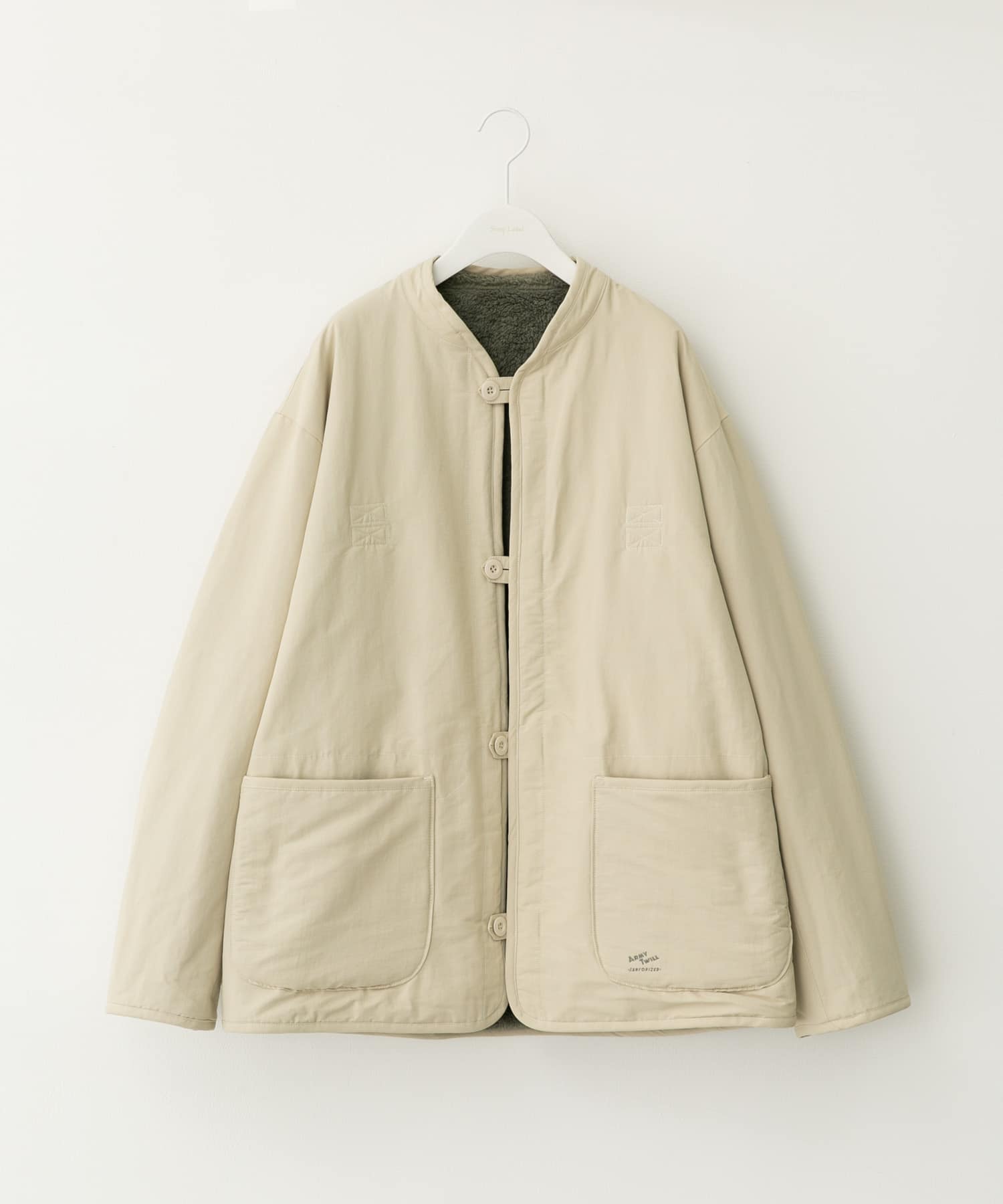 『別注』ARMY TWILL×Sonny Label　Reversible Jacket IVORY L