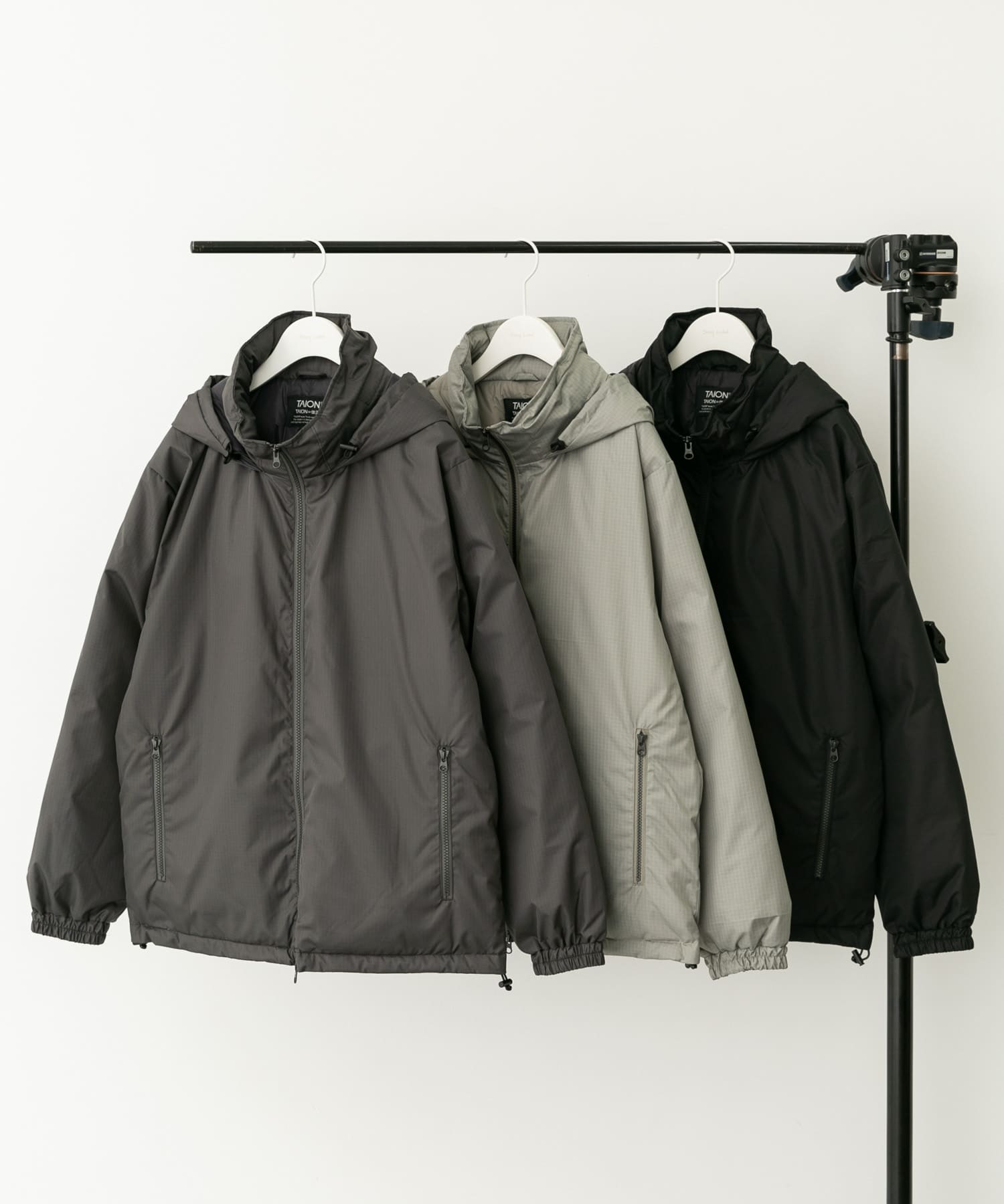 『別注』TAION×Sonny Label　DOWN JACKET CHARCOAL XL