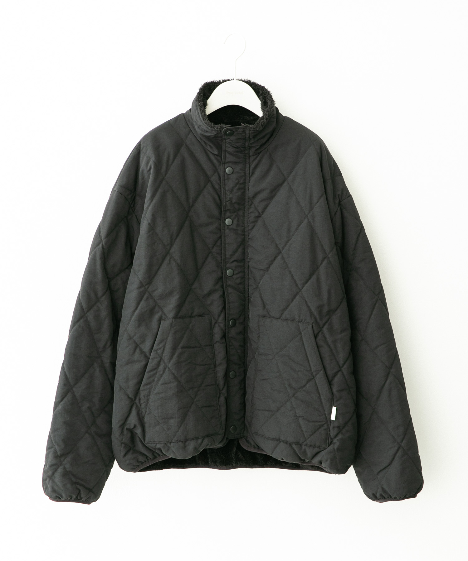 リバーシブルスタンドブルゾン ブラック XL