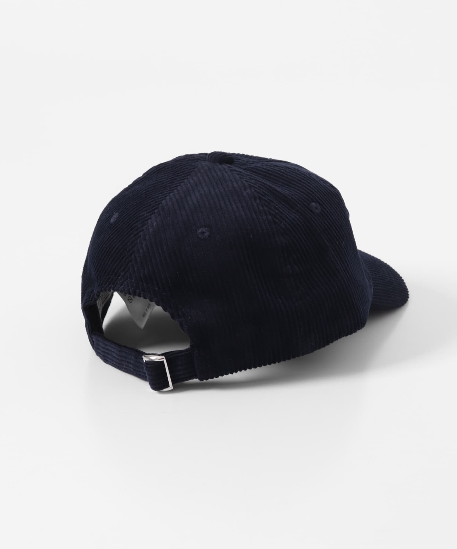 コーデュロイ刺繍キャップ ネイビー One