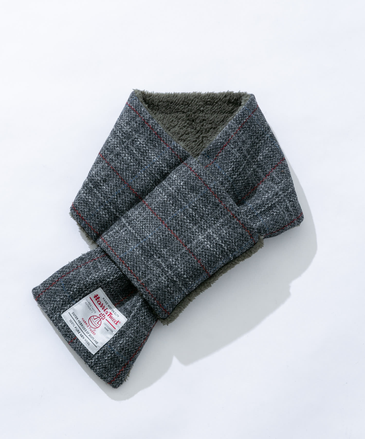 HARRIS TWEED中綿マフラー(One チャコール): ファッション雑貨｜URBAN