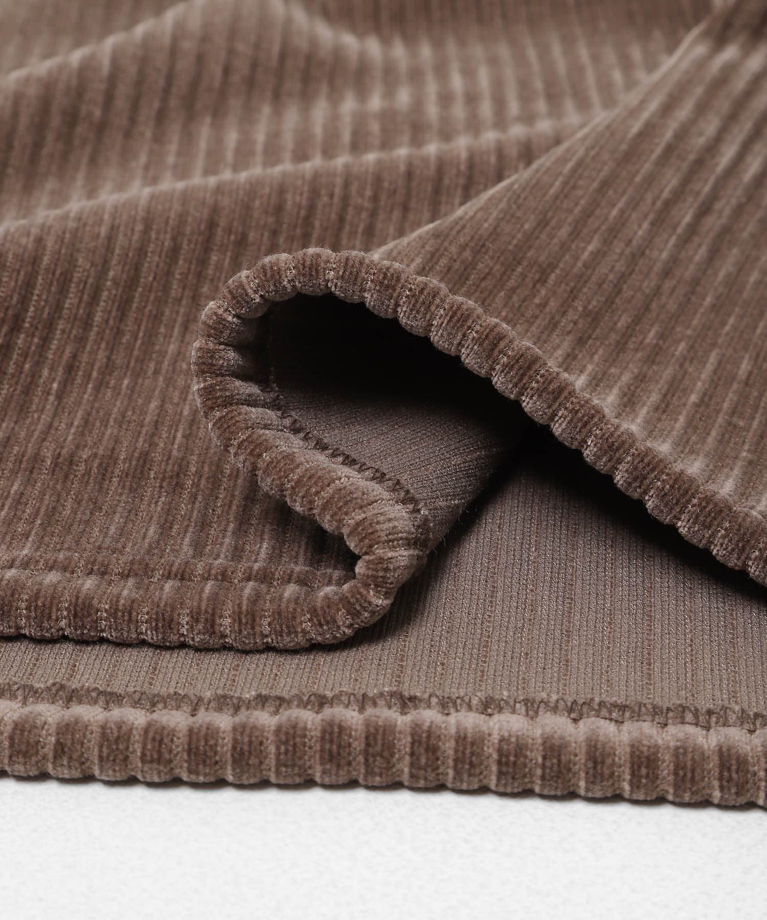 モールコーデュロイドロストプルオーバー ブラウン Free