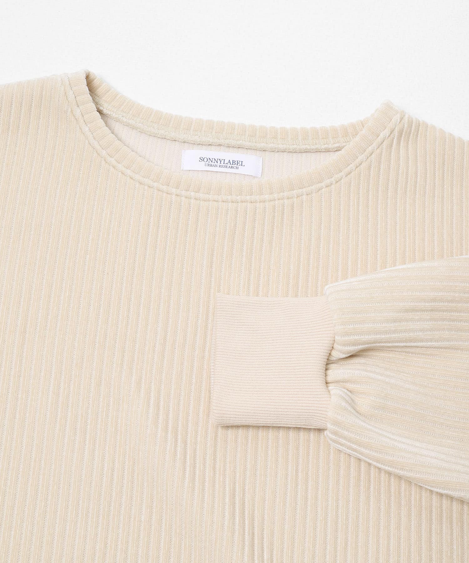 モールコーデュロイドロストプルオーバー アイボリー Free