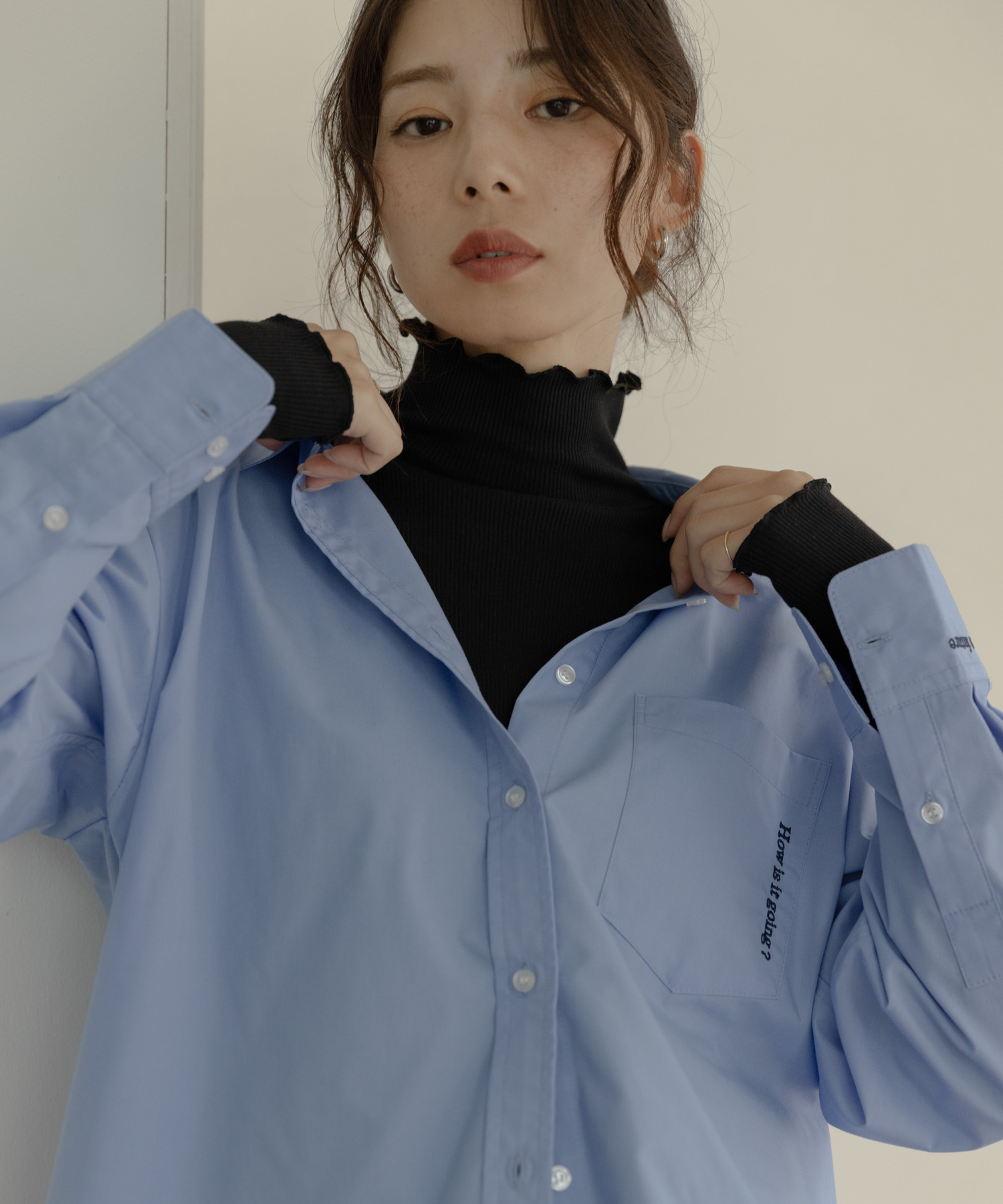 『UR TECH』蓄熱ハイネックメロウプルオーバー