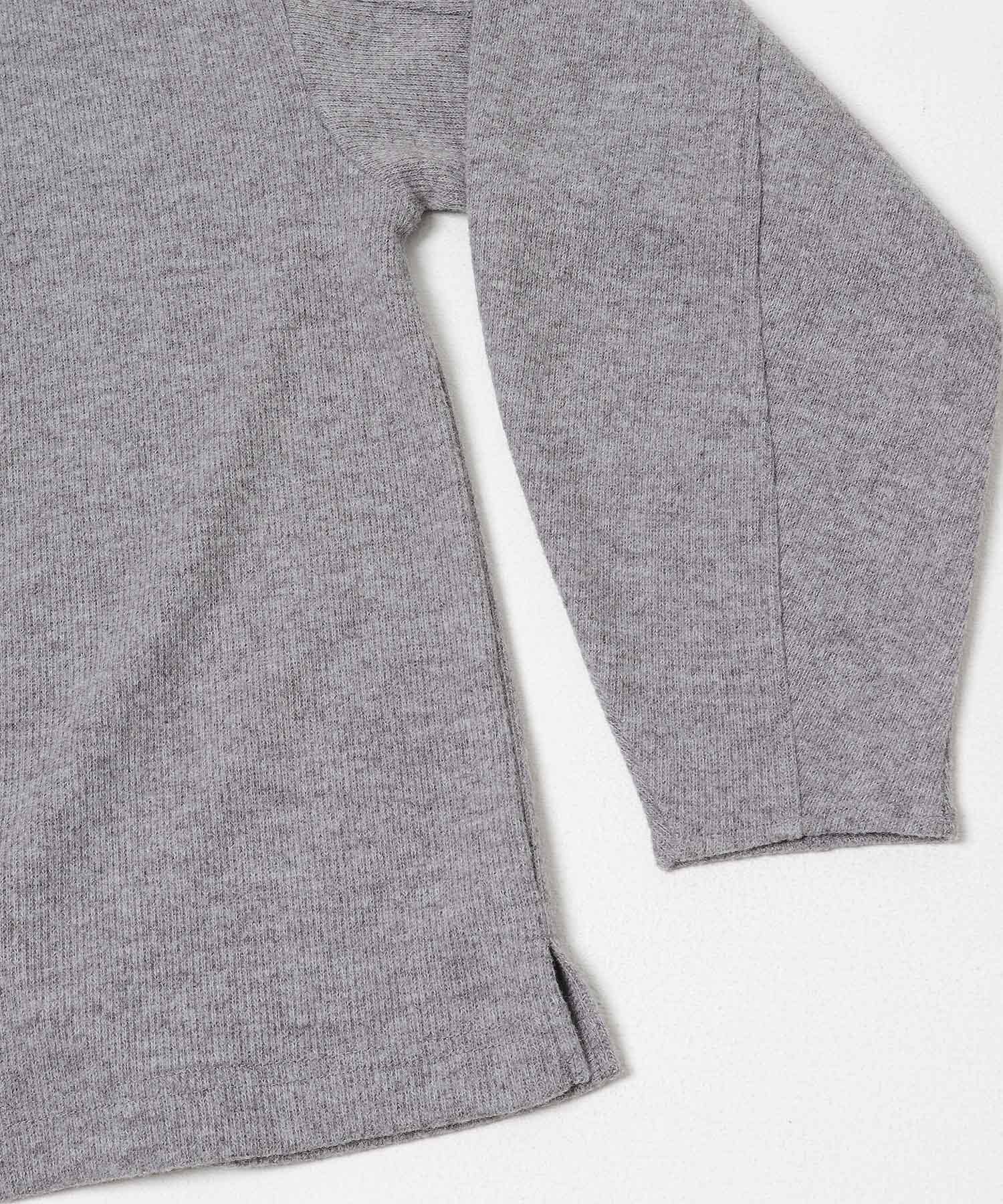 ジャージーボトルネックプルオーバー グレー Free