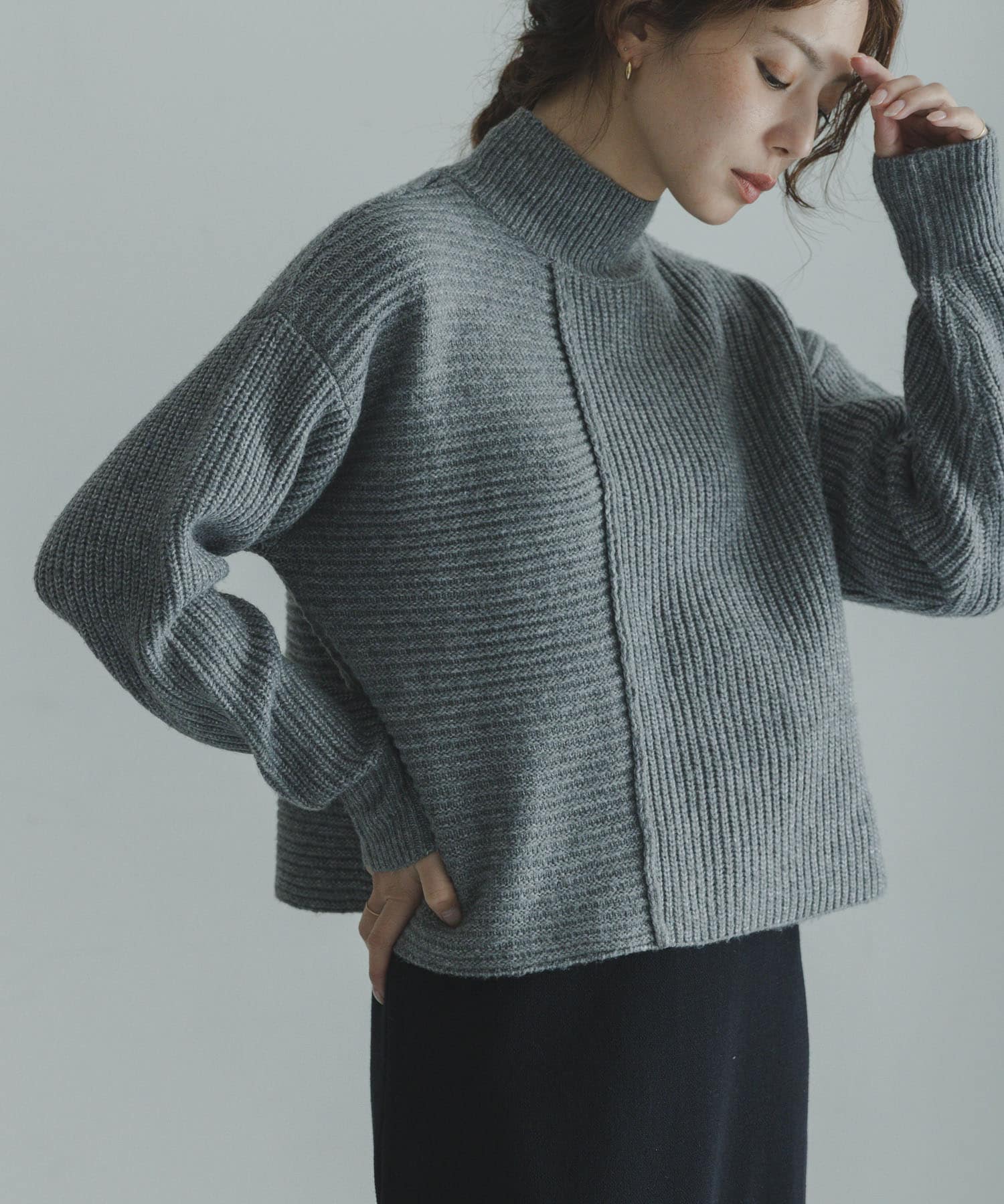 畦切替えニットプルオーバー(Free ブルー): トップス｜URBAN RESEARCH