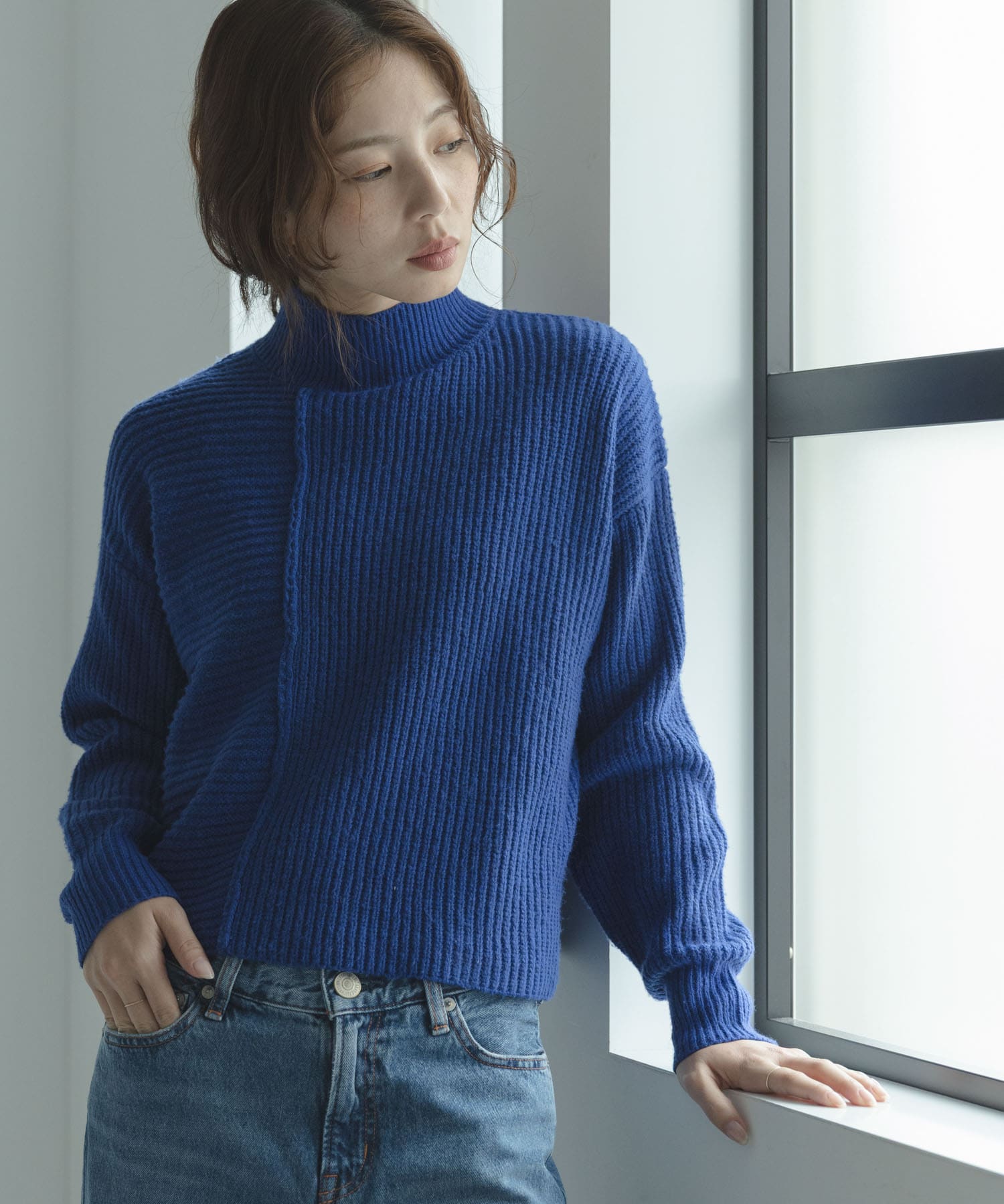 畦切替えニットプルオーバー(Free ブルー): トップス｜URBAN RESEARCH
